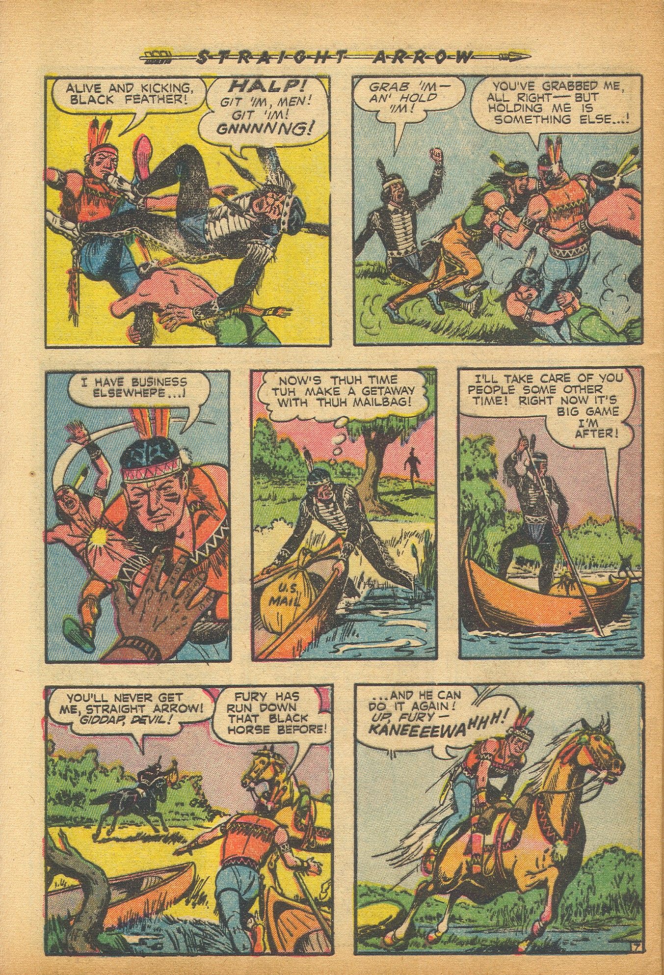 Read online Straight Arrow comic -  Issue #25 - 32