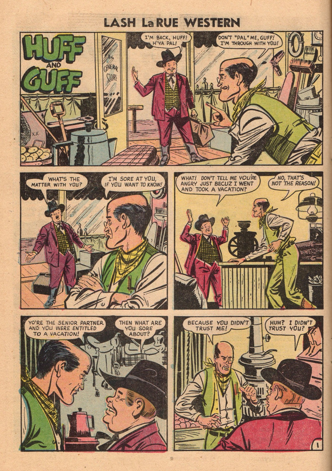 Read online Lash Larue Western (1949) comic -  Issue #60 - 14