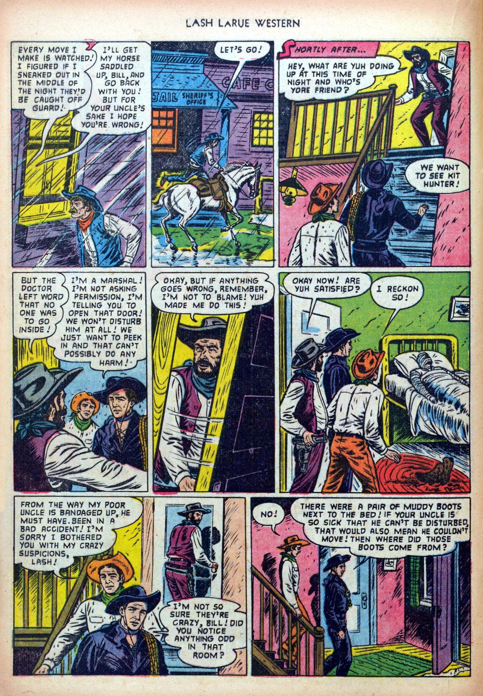 Read online Lash Larue Western (1949) comic -  Issue #36 - 16