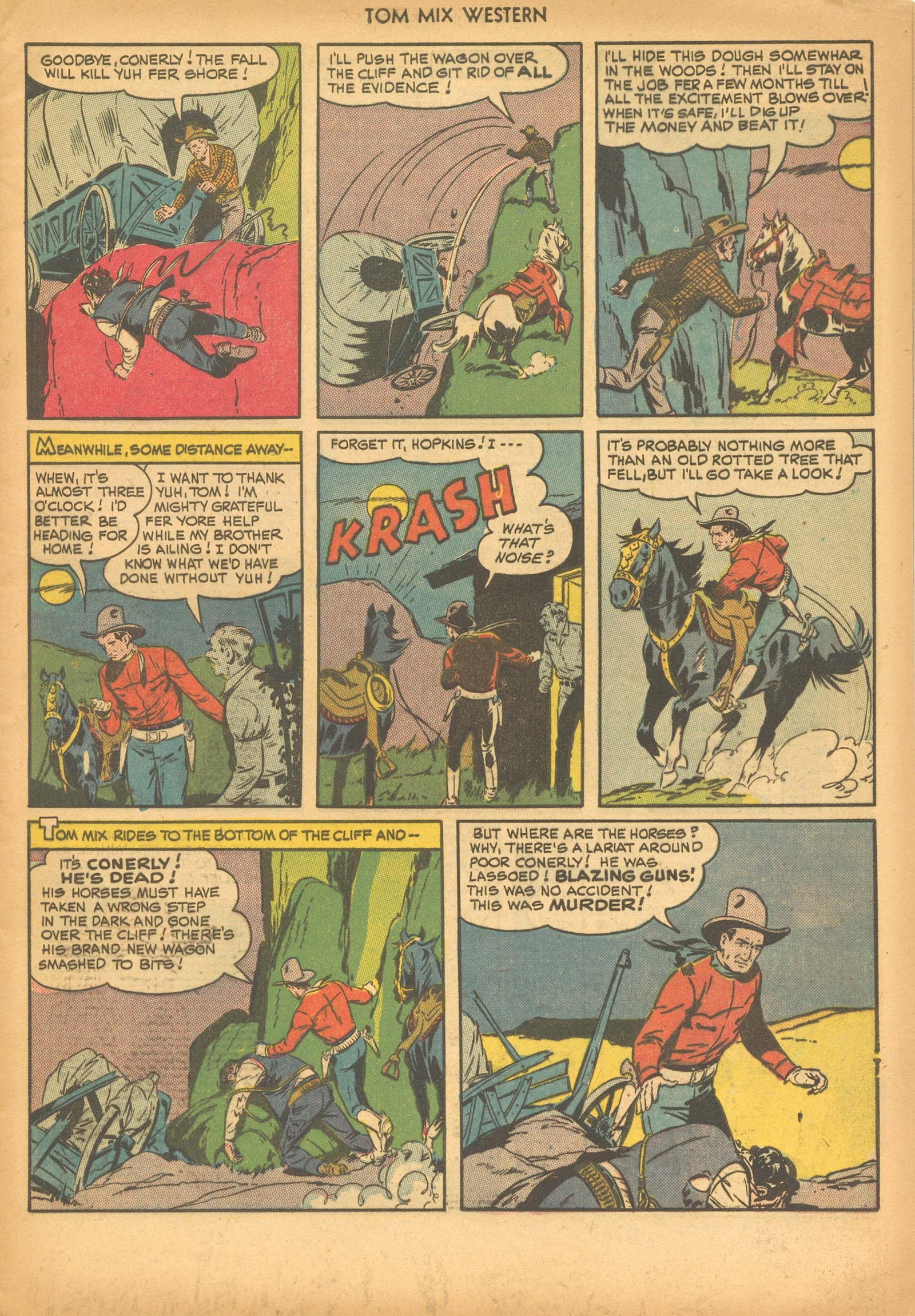Read online Tom Mix Western (1948) comic -  Issue #30 - 5