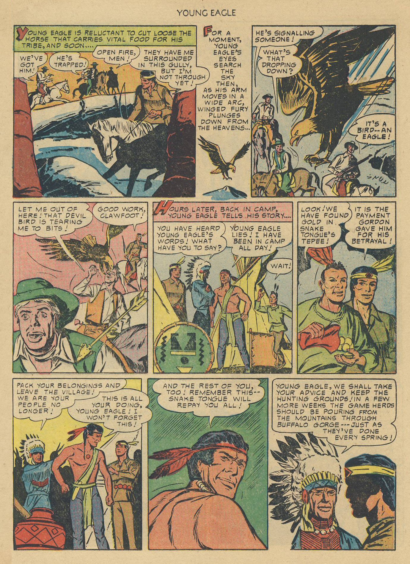 Read online Young Eagle comic -  Issue #1 - 21