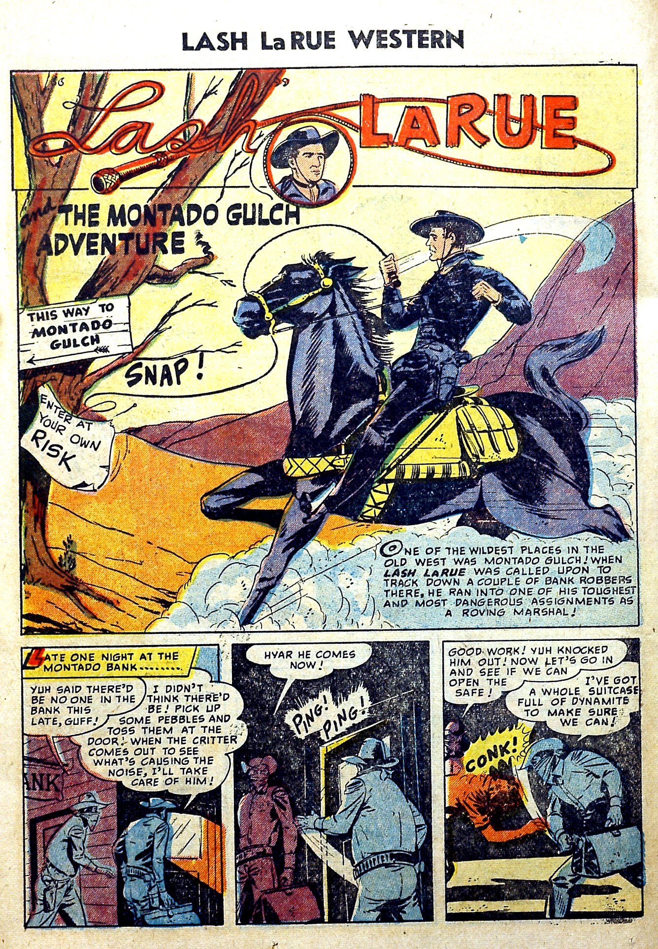 Read online Lash Larue Western (1949) comic -  Issue #51 - 26