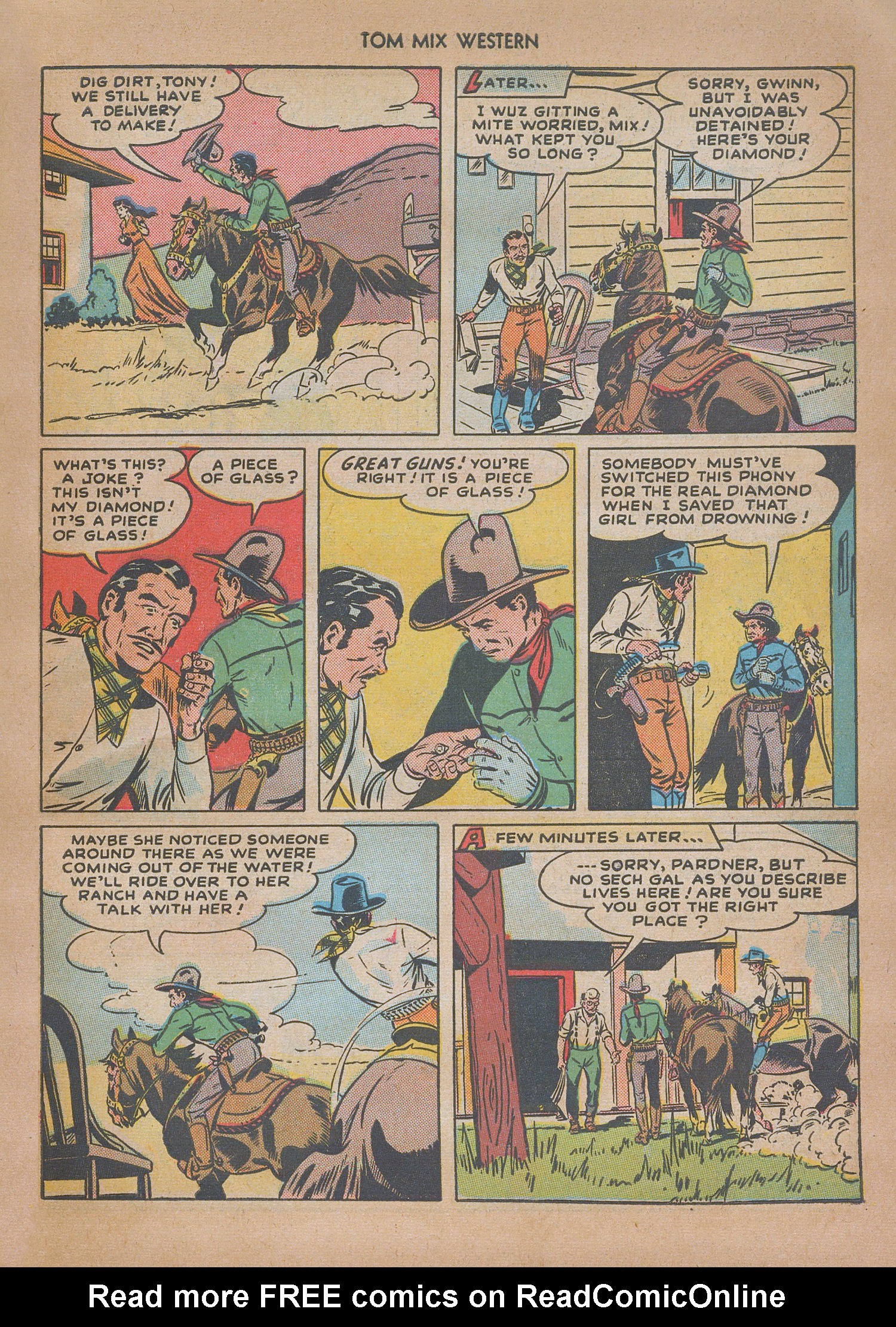 Read online Tom Mix Western (1948) comic -  Issue #13 - 43
