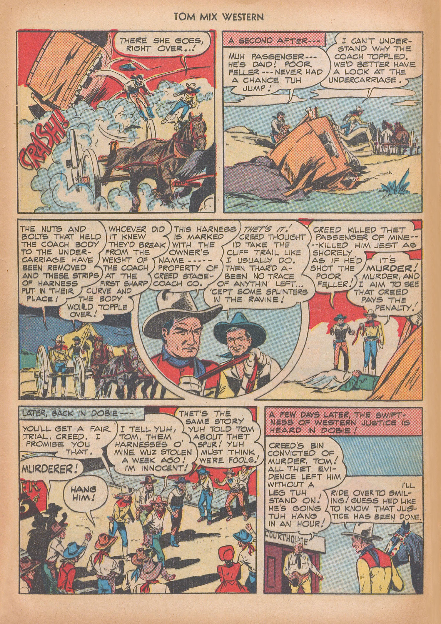 Read online Tom Mix Western (1948) comic -  Issue #10 - 36