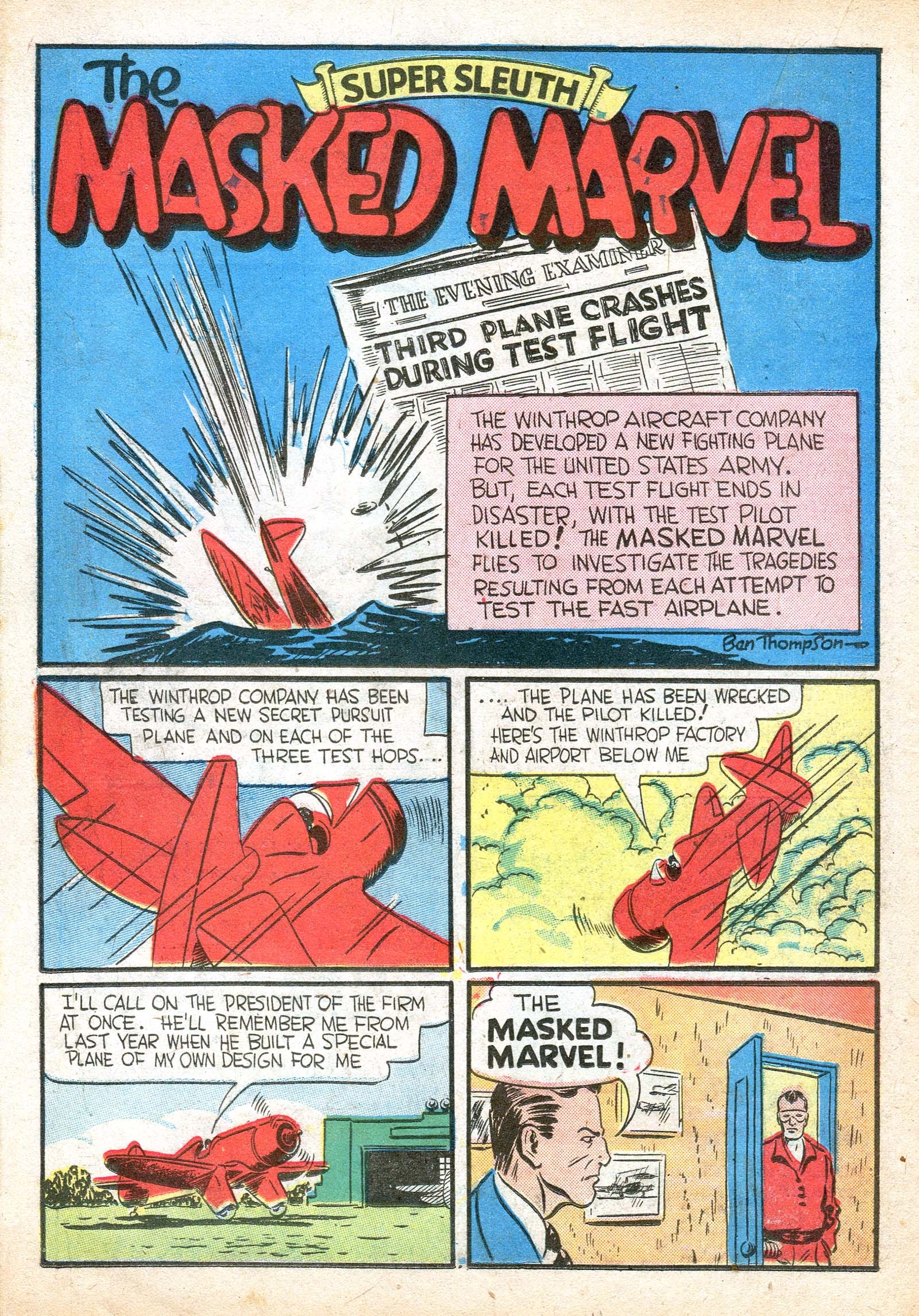 Read online Masked Marvel comic -  Issue #3 - 34