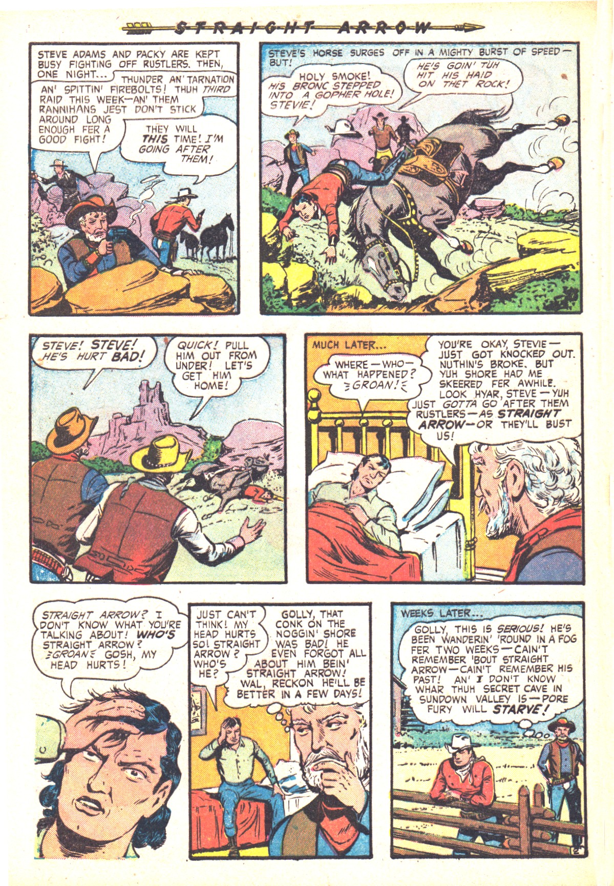 Read online Straight Arrow comic -  Issue #36 - 28