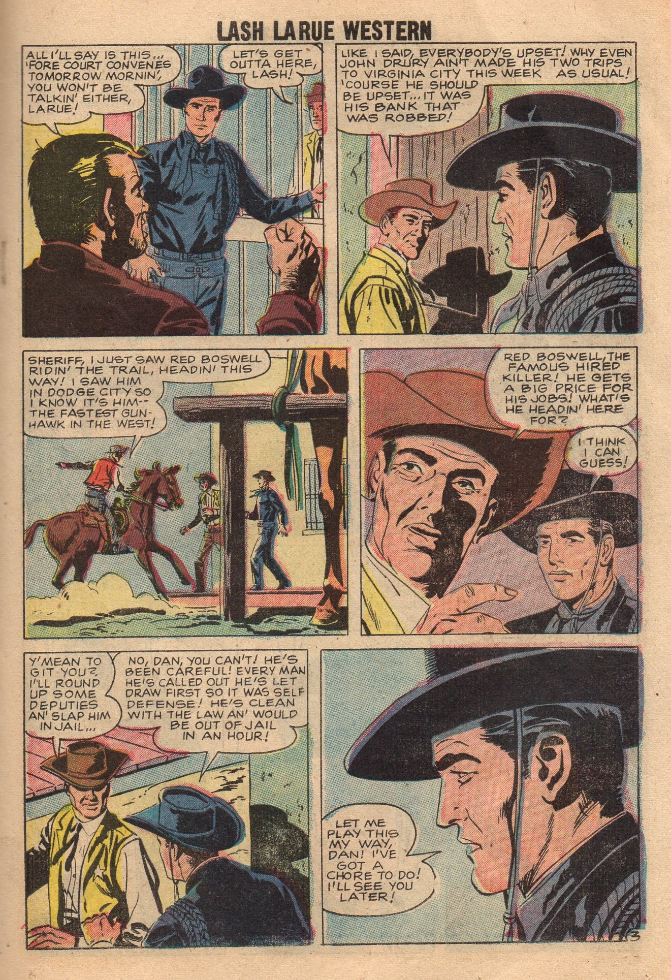 Read online Lash Larue Western (1949) comic -  Issue #70 - 19