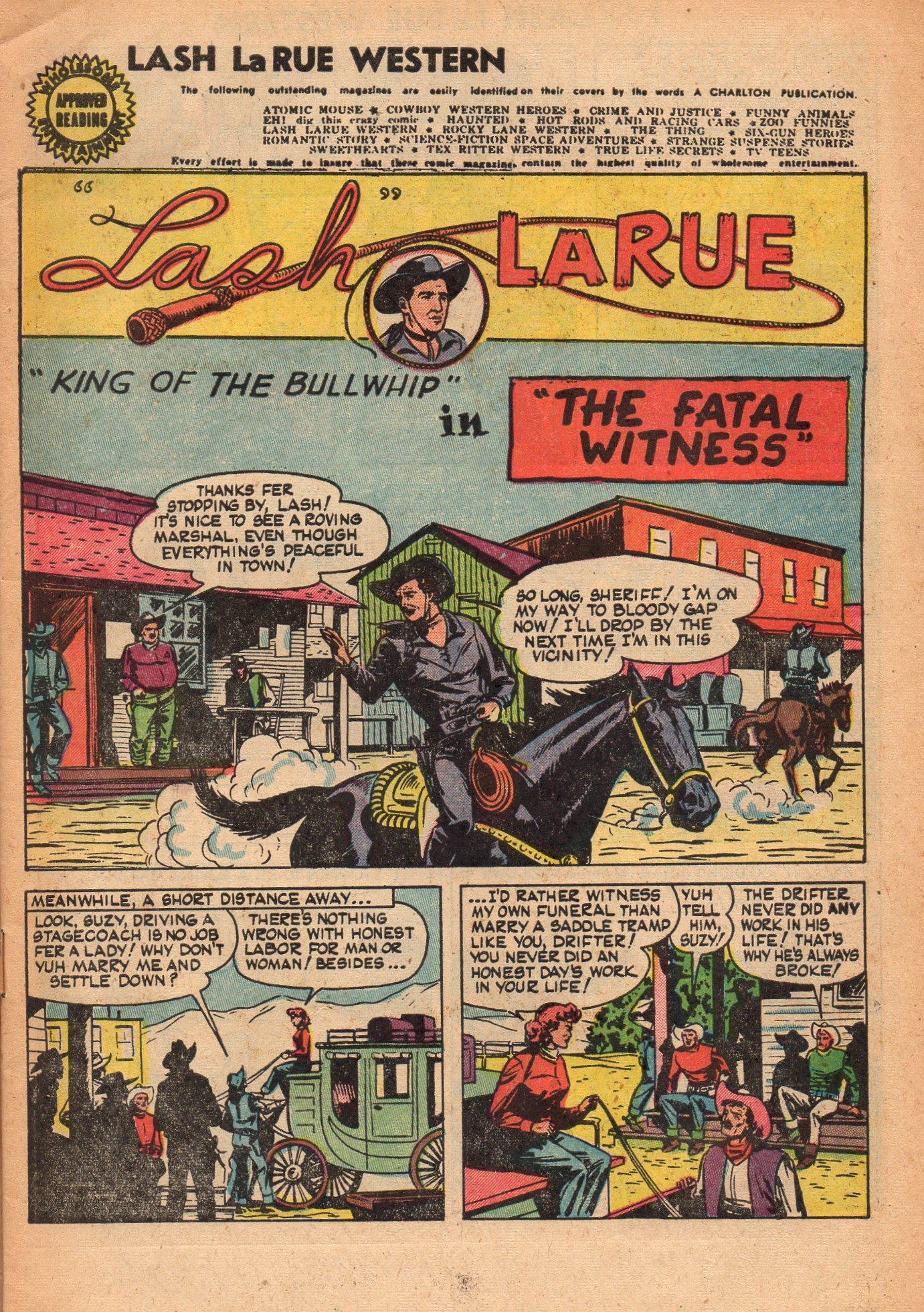 Read online Lash Larue Western (1949) comic -  Issue #48 - 3