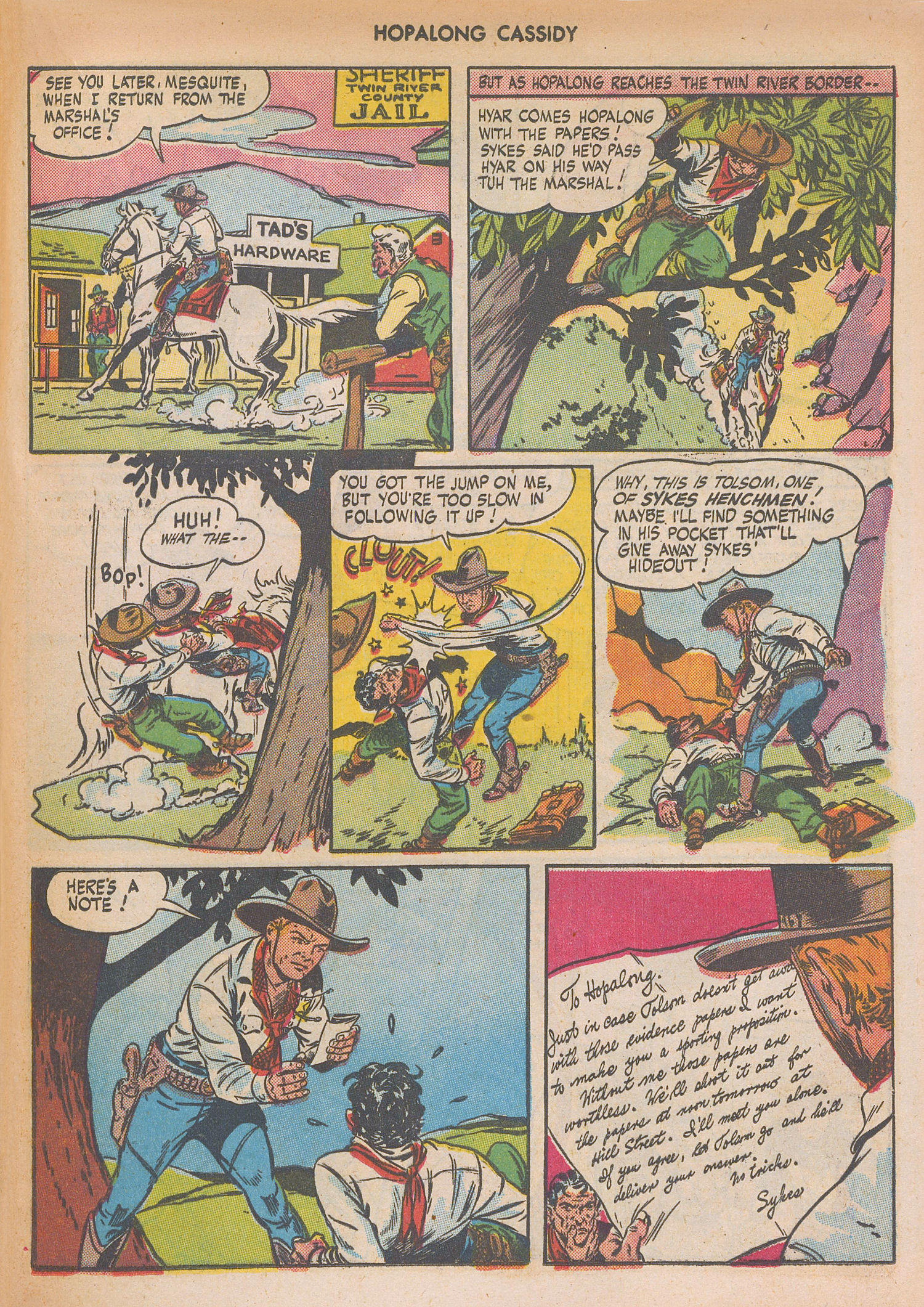 Read online Hopalong Cassidy comic -  Issue #7 - 25