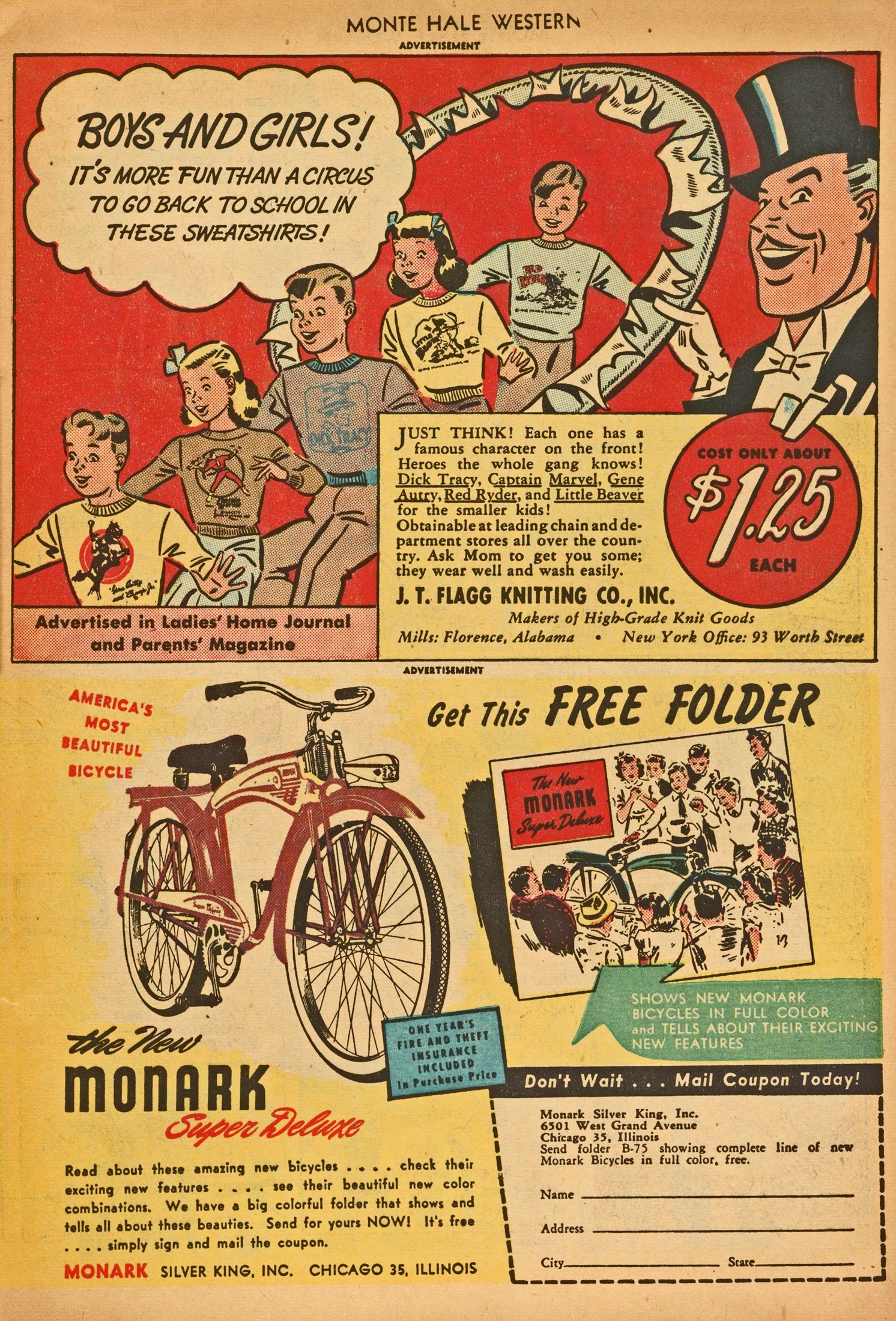 Read online Monte Hale Western comic -  Issue #30 - 33