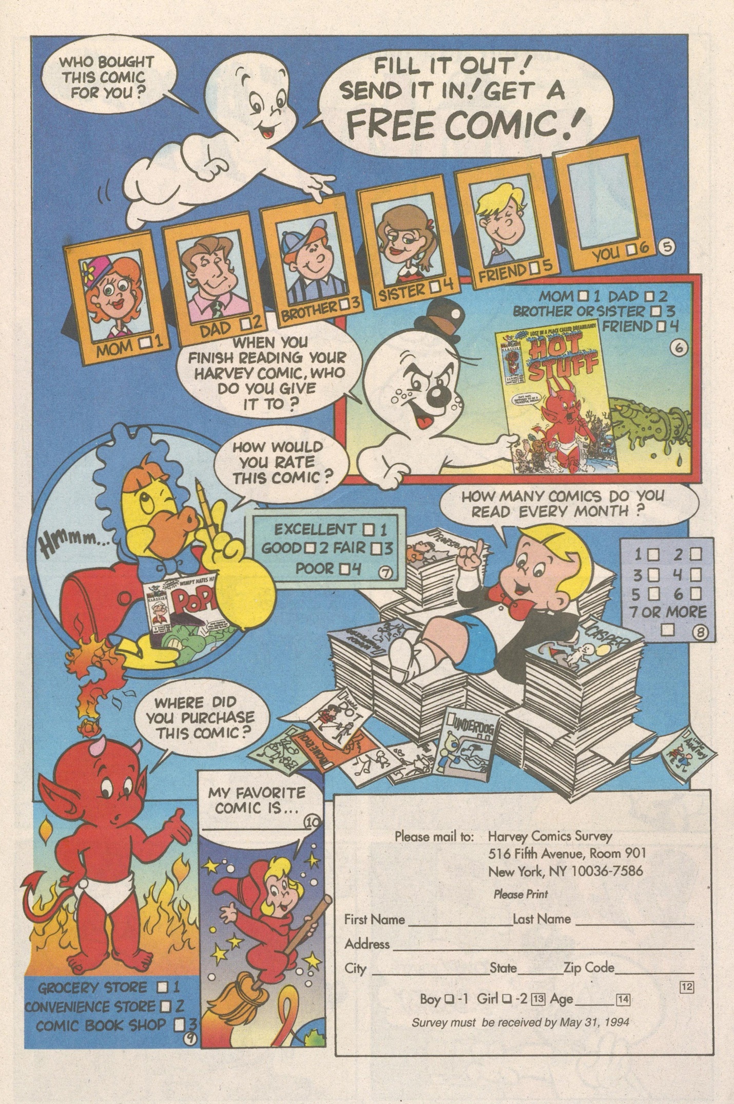 Read online Casper the Friendly Ghost (1991) comic -  Issue #25 - 26