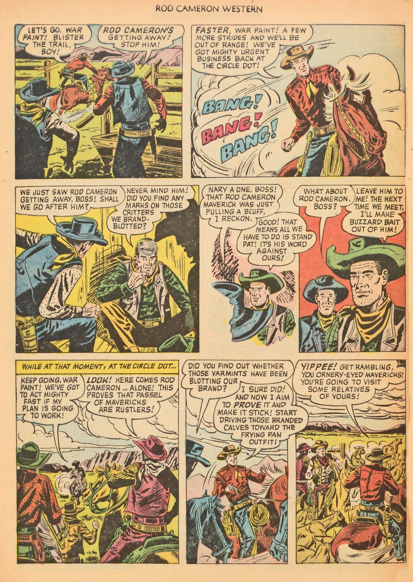Read online Rod Cameron Western comic -  Issue #9 - 32