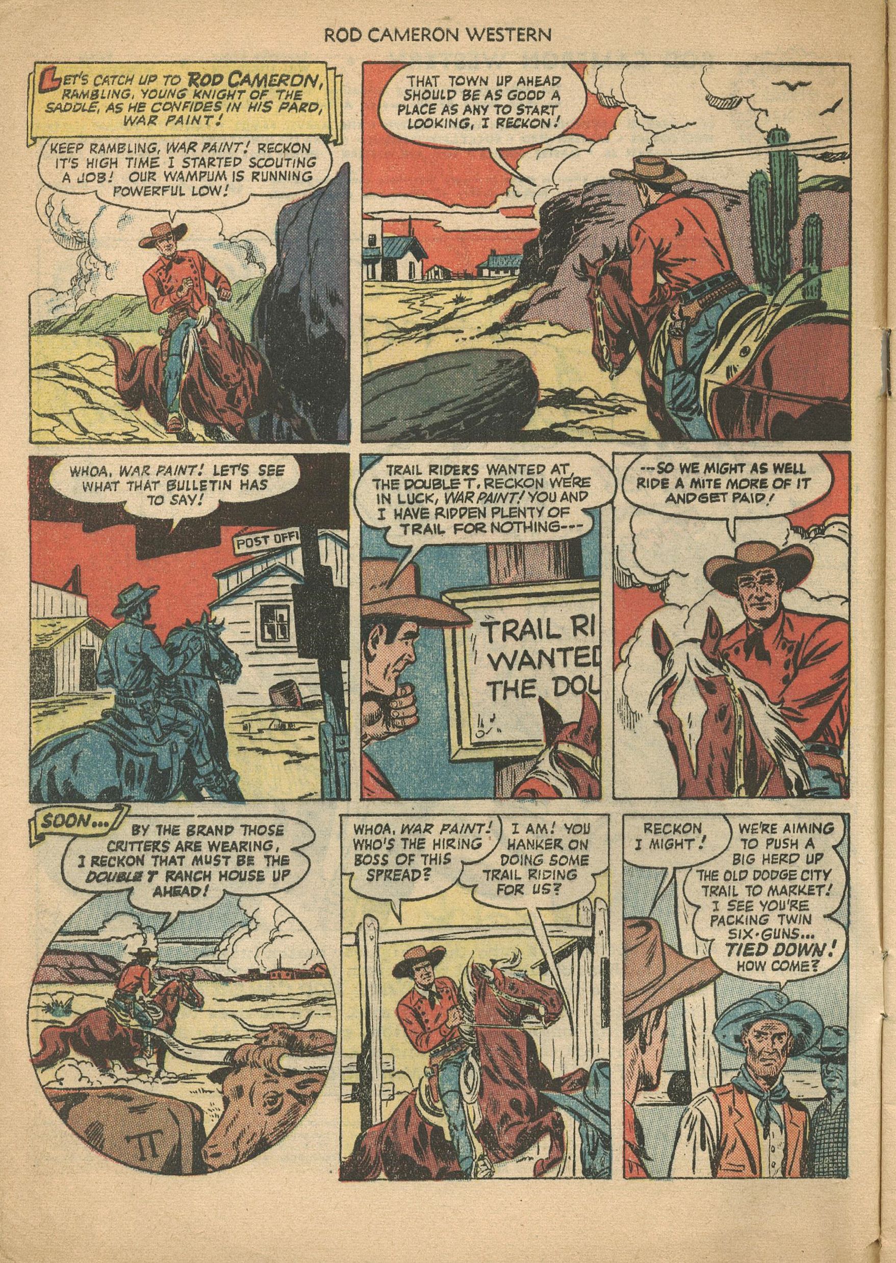 Read online Rod Cameron Western comic -  Issue #1 - 4