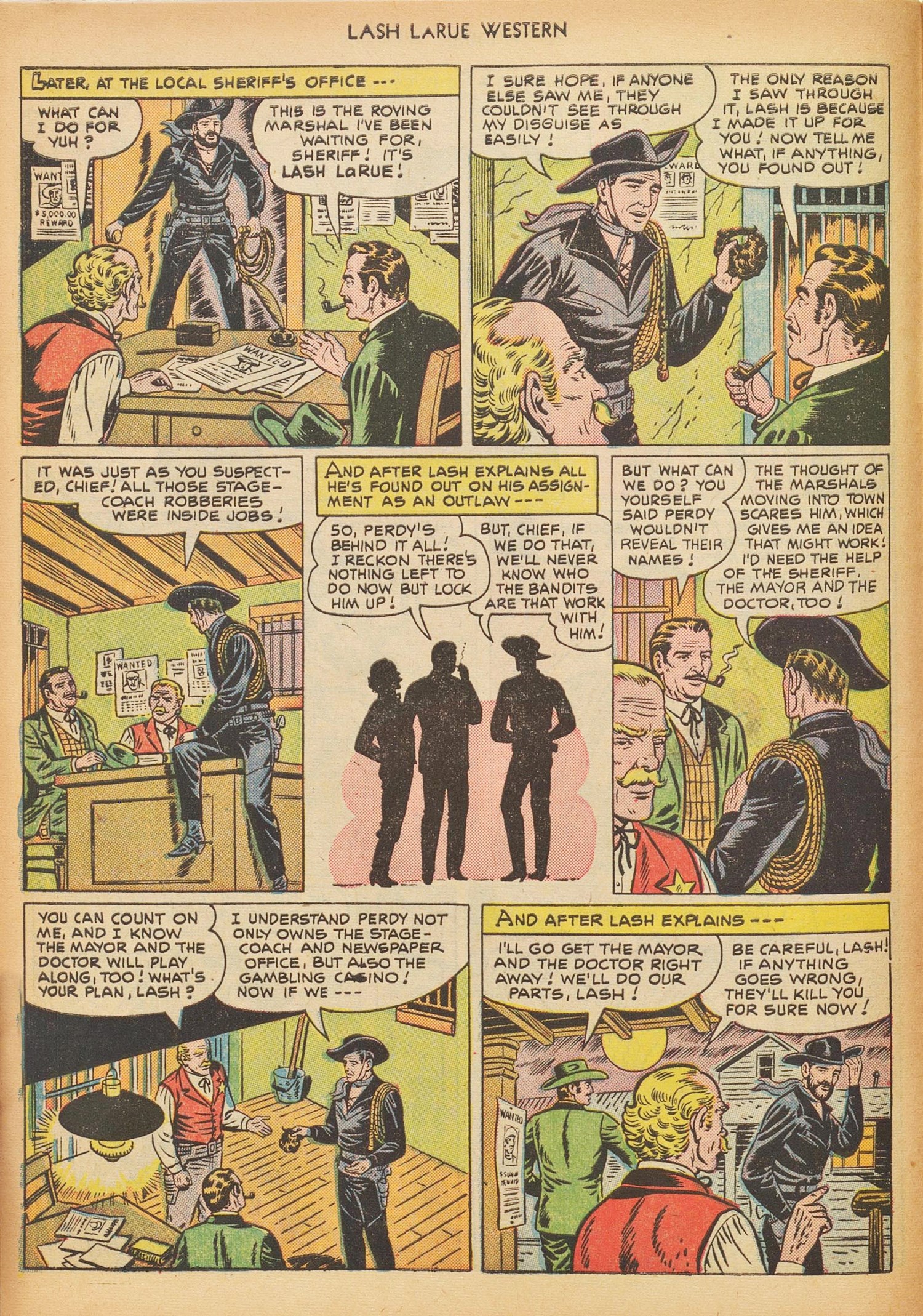 Read online Lash Larue Western (1949) comic -  Issue #17 - 8