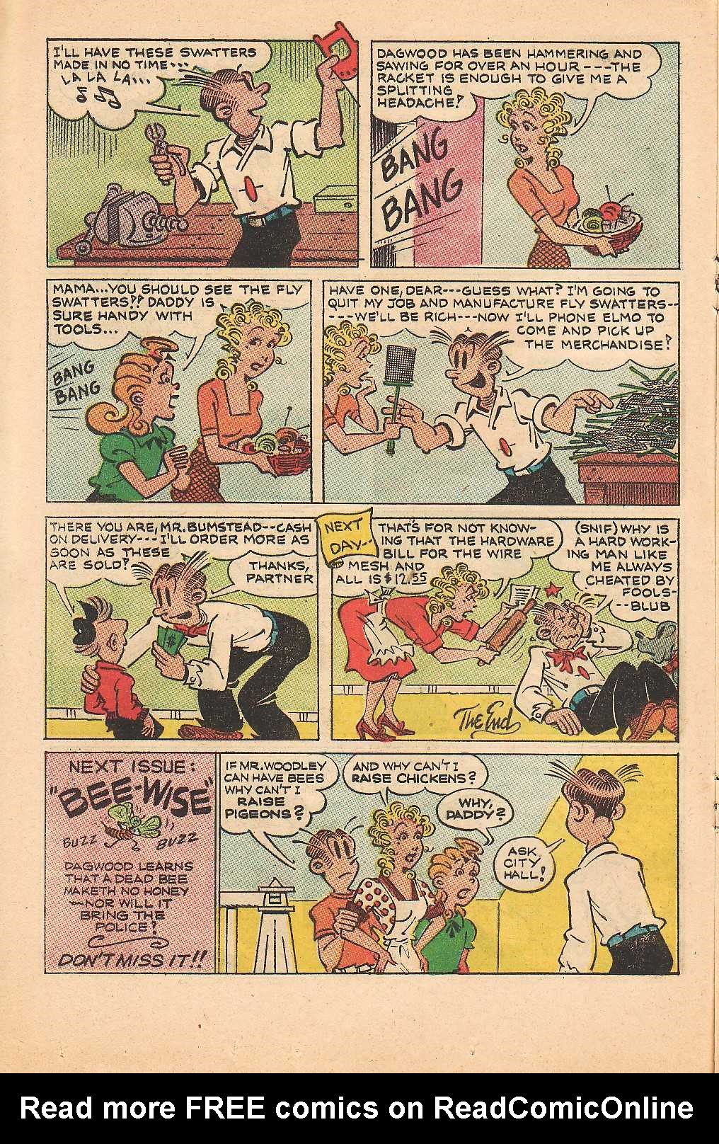 Read online Blondie Comics (1960) comic -  Issue #143 - 16