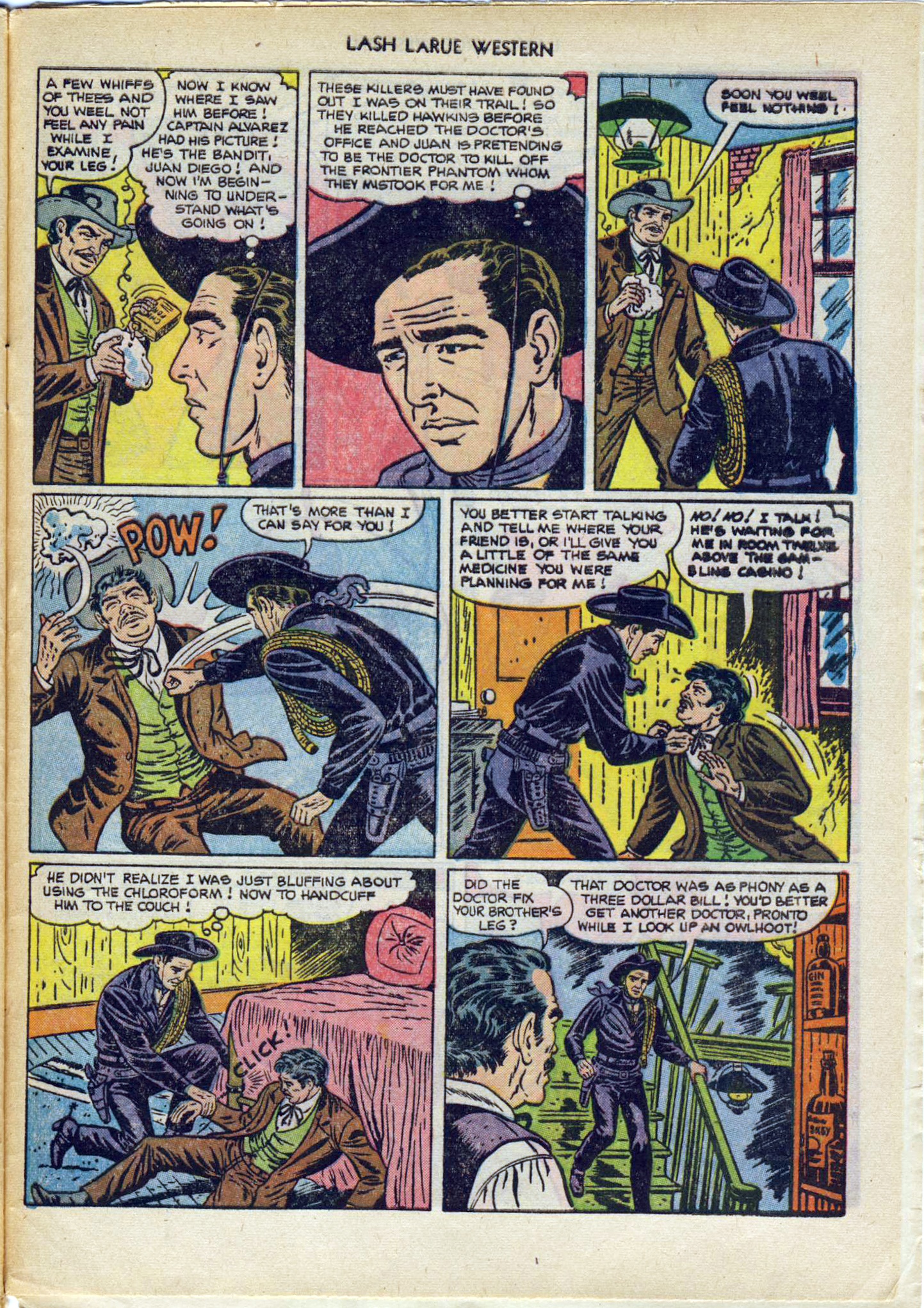 Read online Lash Larue Western (1949) comic -  Issue #29 - 33