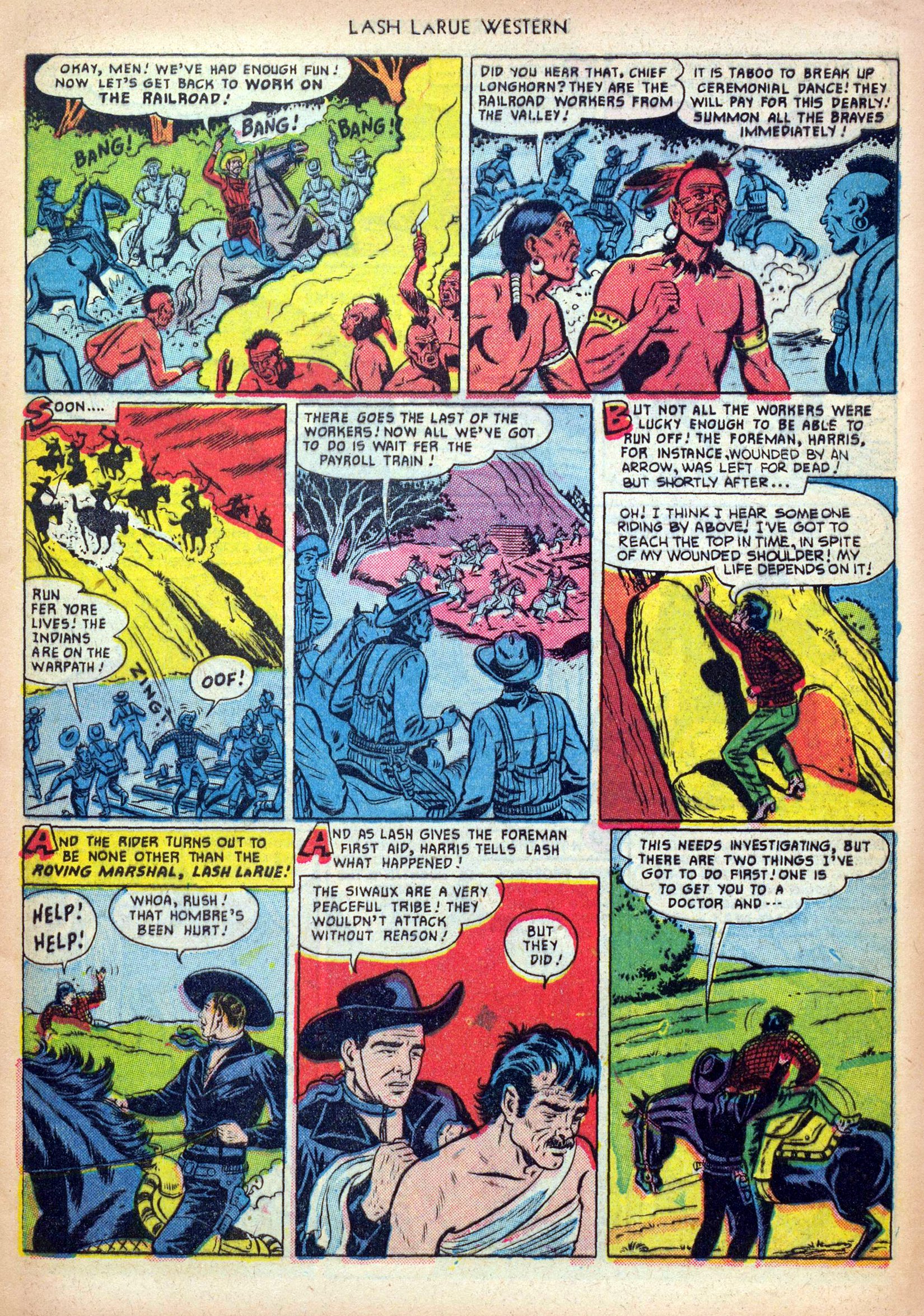 Read online Lash Larue Western (1949) comic -  Issue #19 - 5