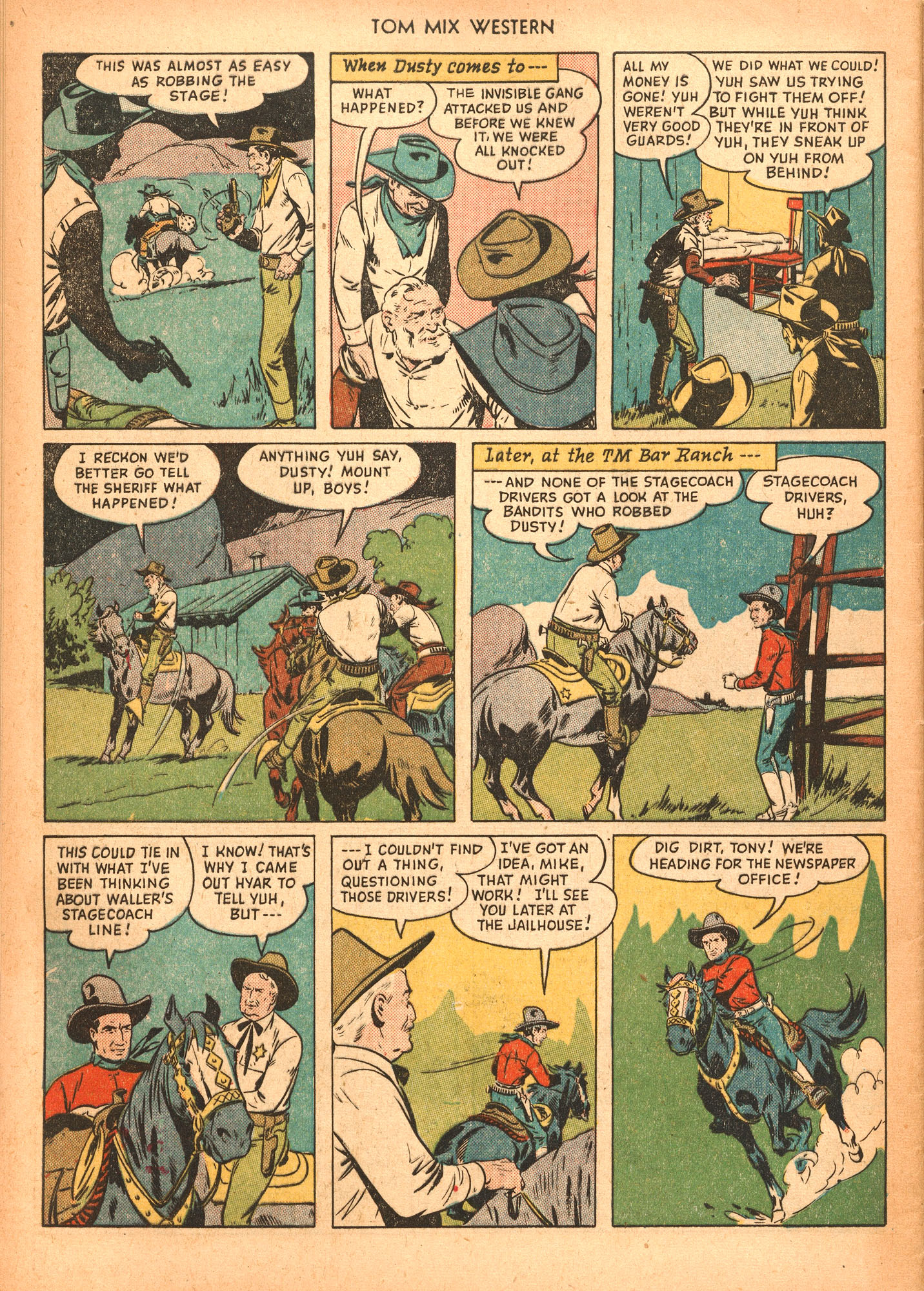 Read online Tom Mix Western (1948) comic -  Issue #34 - 32