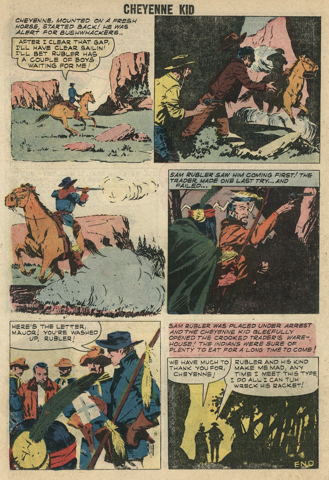 Read online Cheyenne Kid comic -  Issue #13 - 14