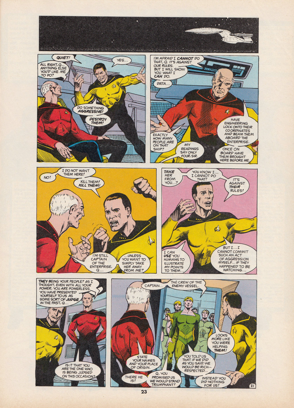 Read online Star Trek The Next Generation (1990) comic -  Issue #4 - 23