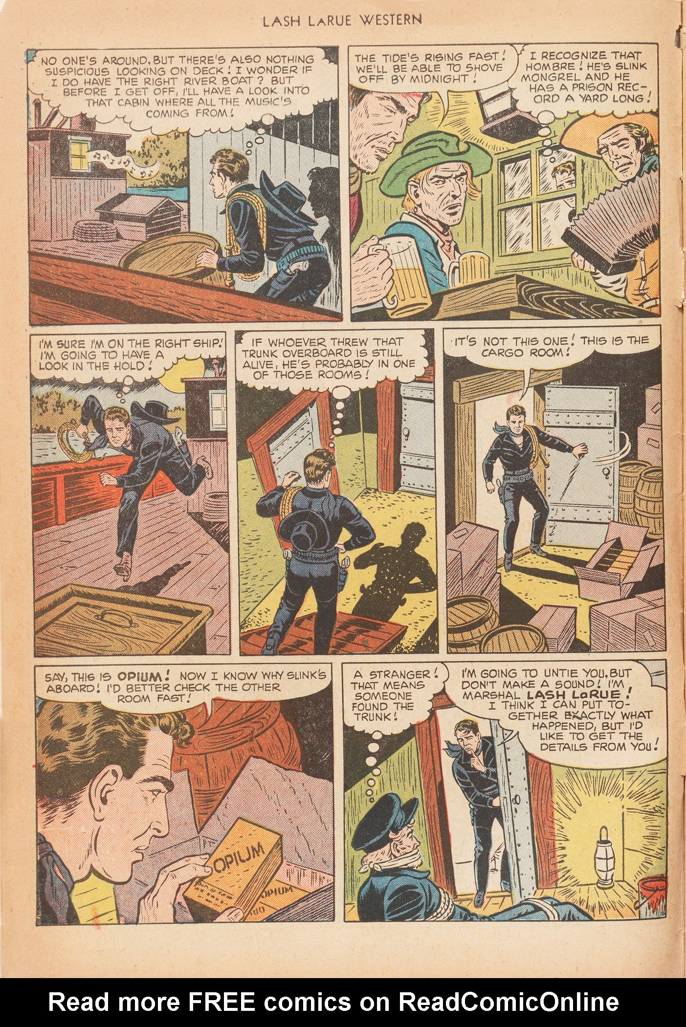 Read online Lash Larue Western (1949) comic -  Issue #15 - 6