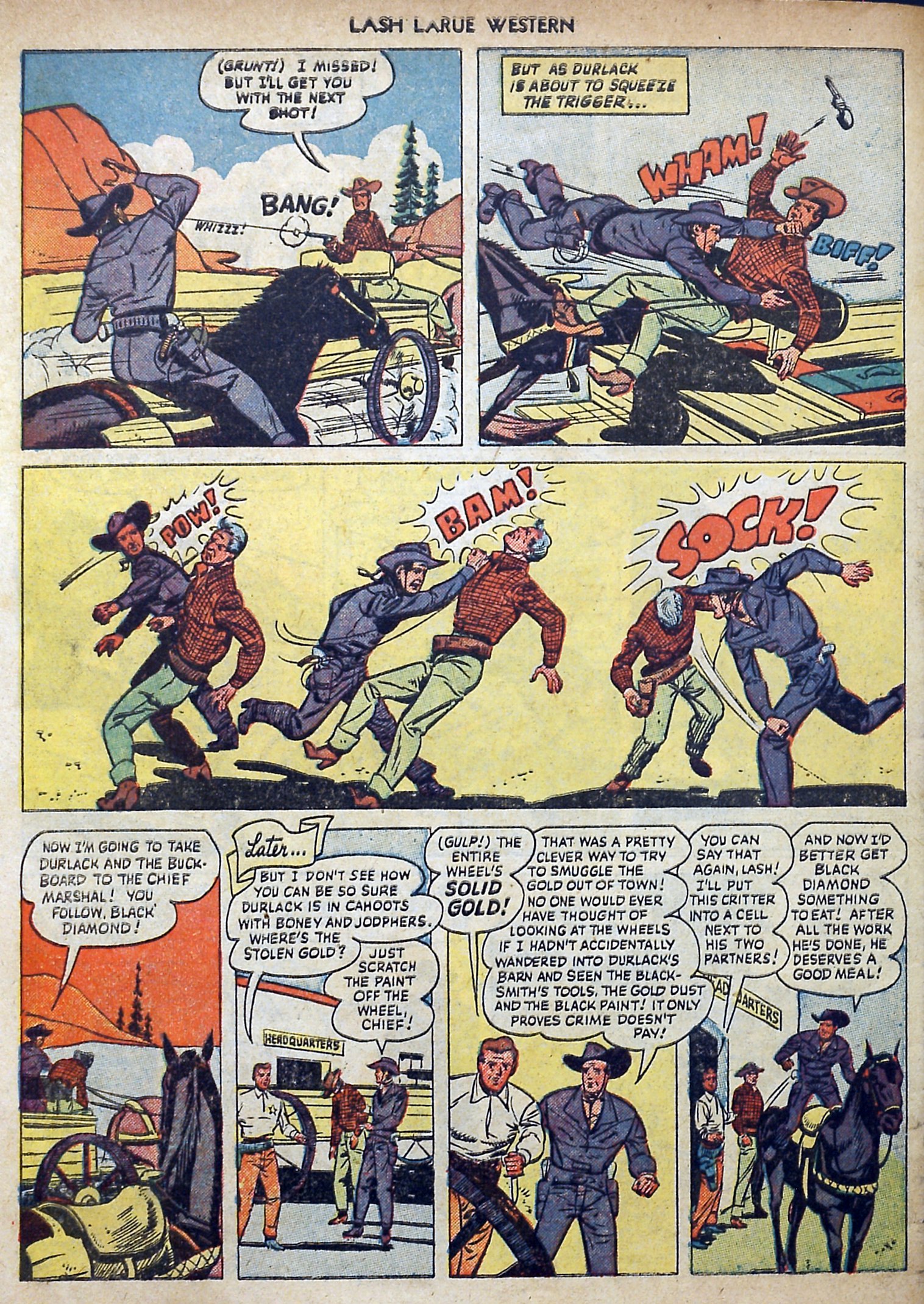 Read online Lash Larue Western (1949) comic -  Issue #3 - 34