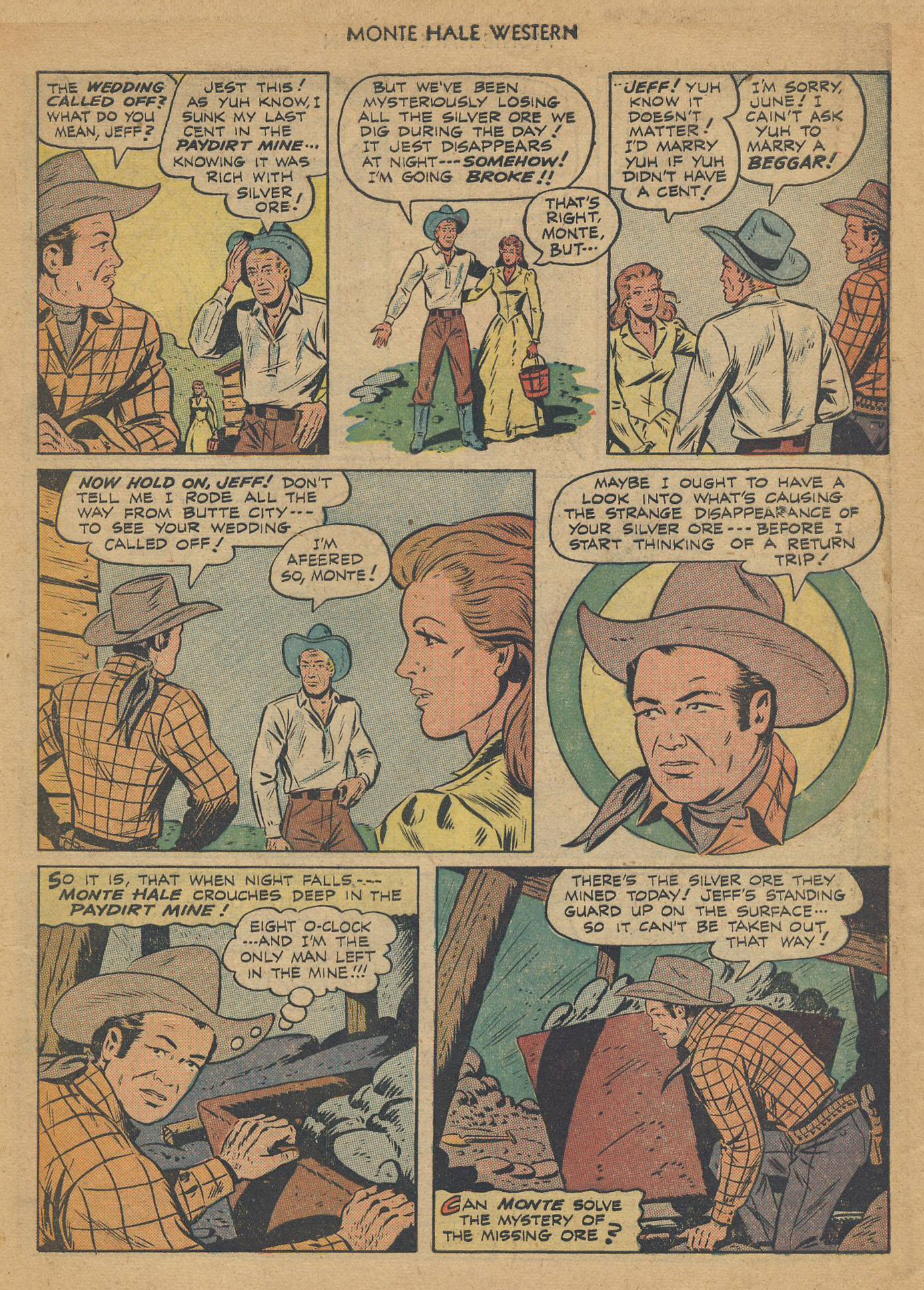 Read online Monte Hale Western comic -  Issue #36 - 26