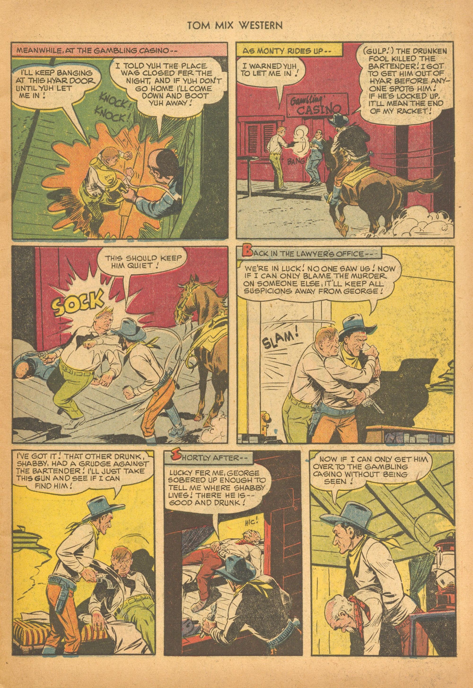 Read online Tom Mix Western (1948) comic -  Issue #28 - 7