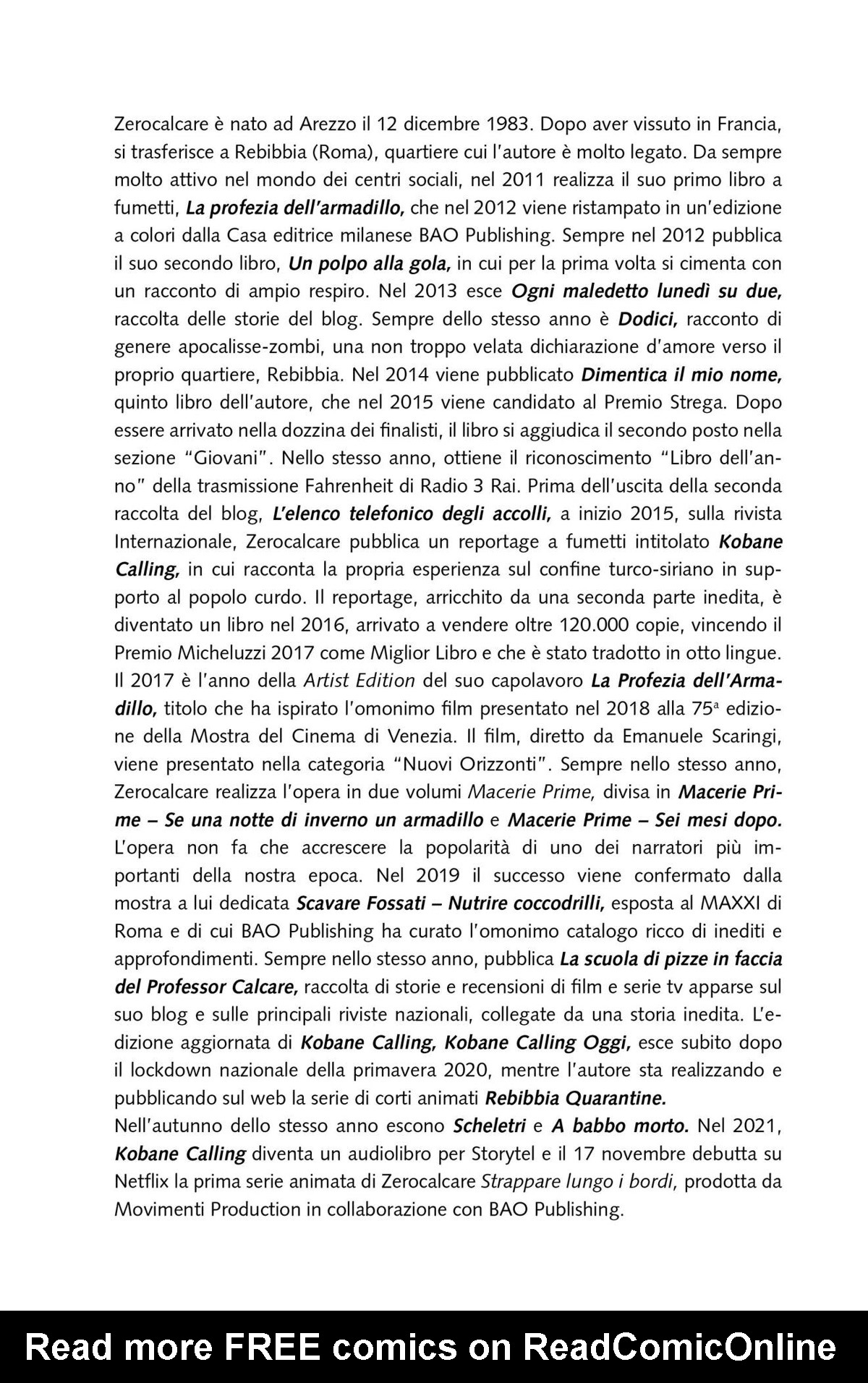 Read online All Quiet on Rebibbia's Front comic -  Issue # TPB (Part 2) - 122