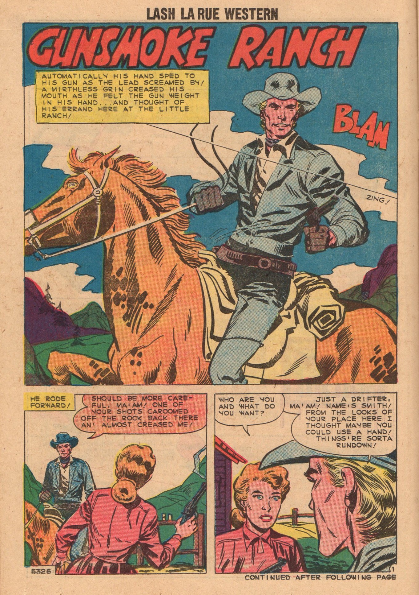 Read online Lash Larue Western (1949) comic -  Issue #74 - 14