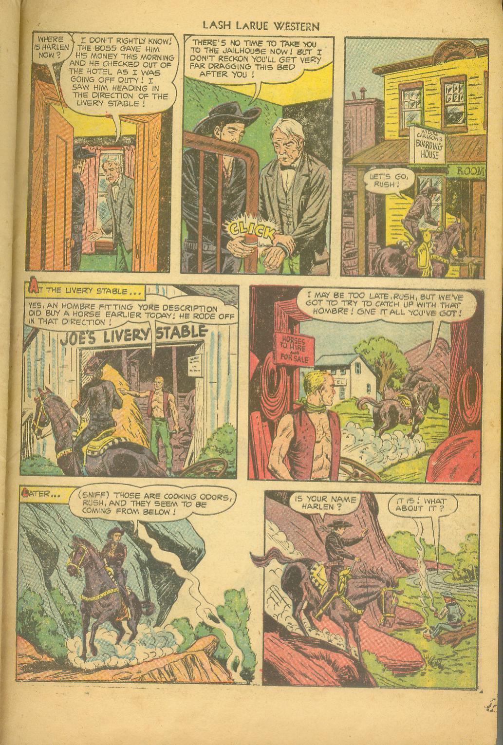 Read online Lash Larue Western (1949) comic -  Issue #43 - 27