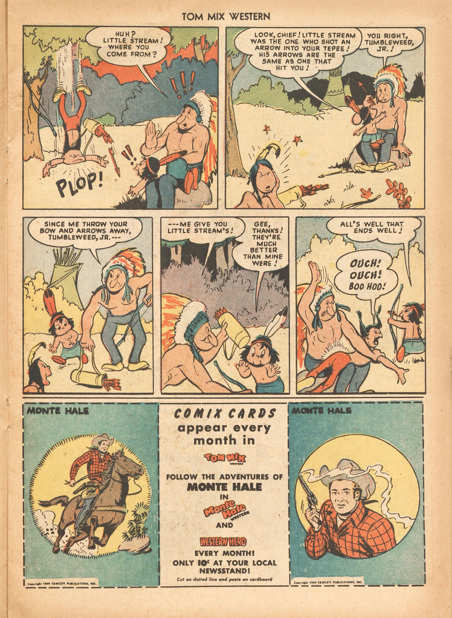 Read online Tom Mix Western (1948) comic -  Issue #23 - 25