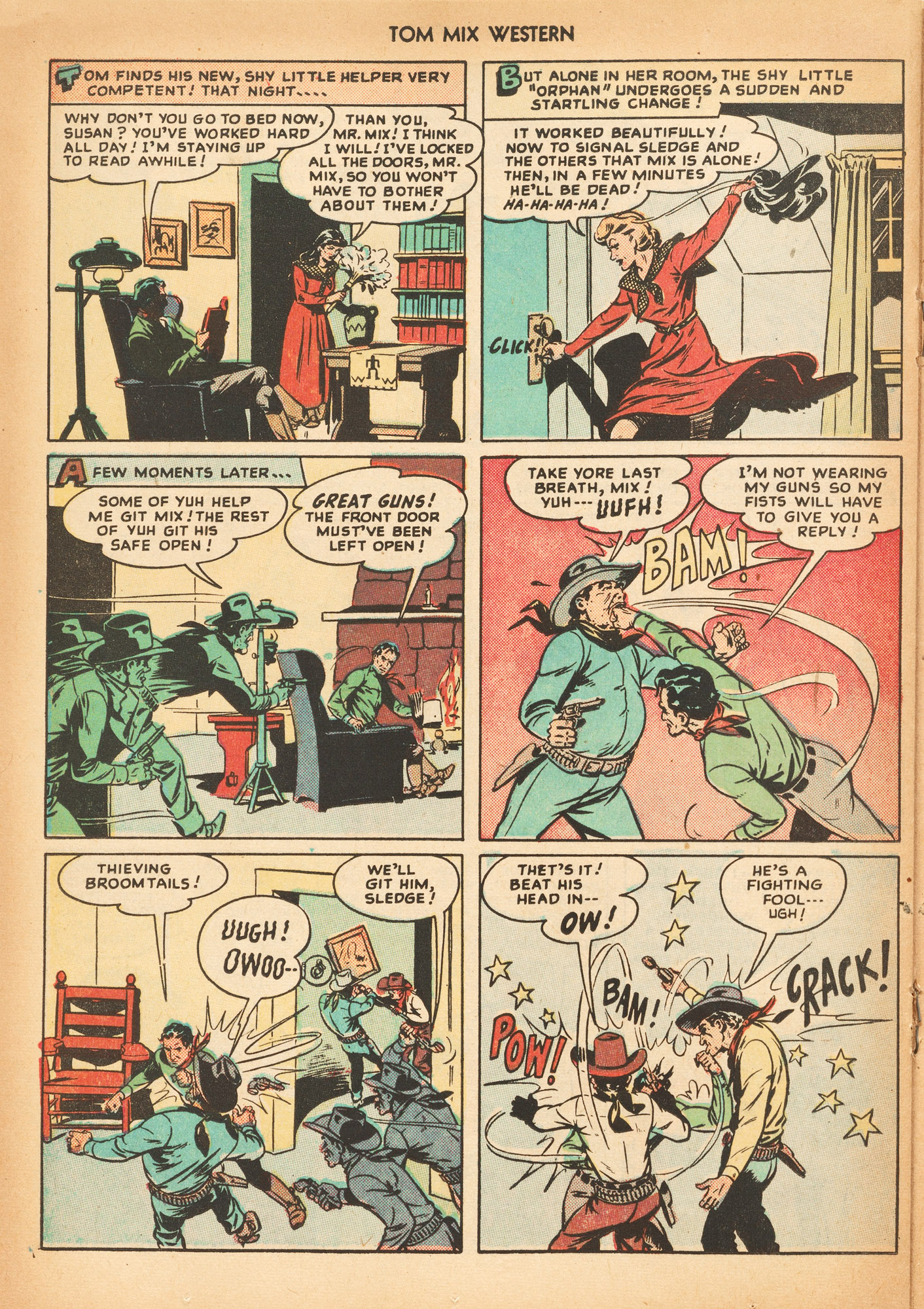 Read online Tom Mix Western (1948) comic -  Issue #15 - 28