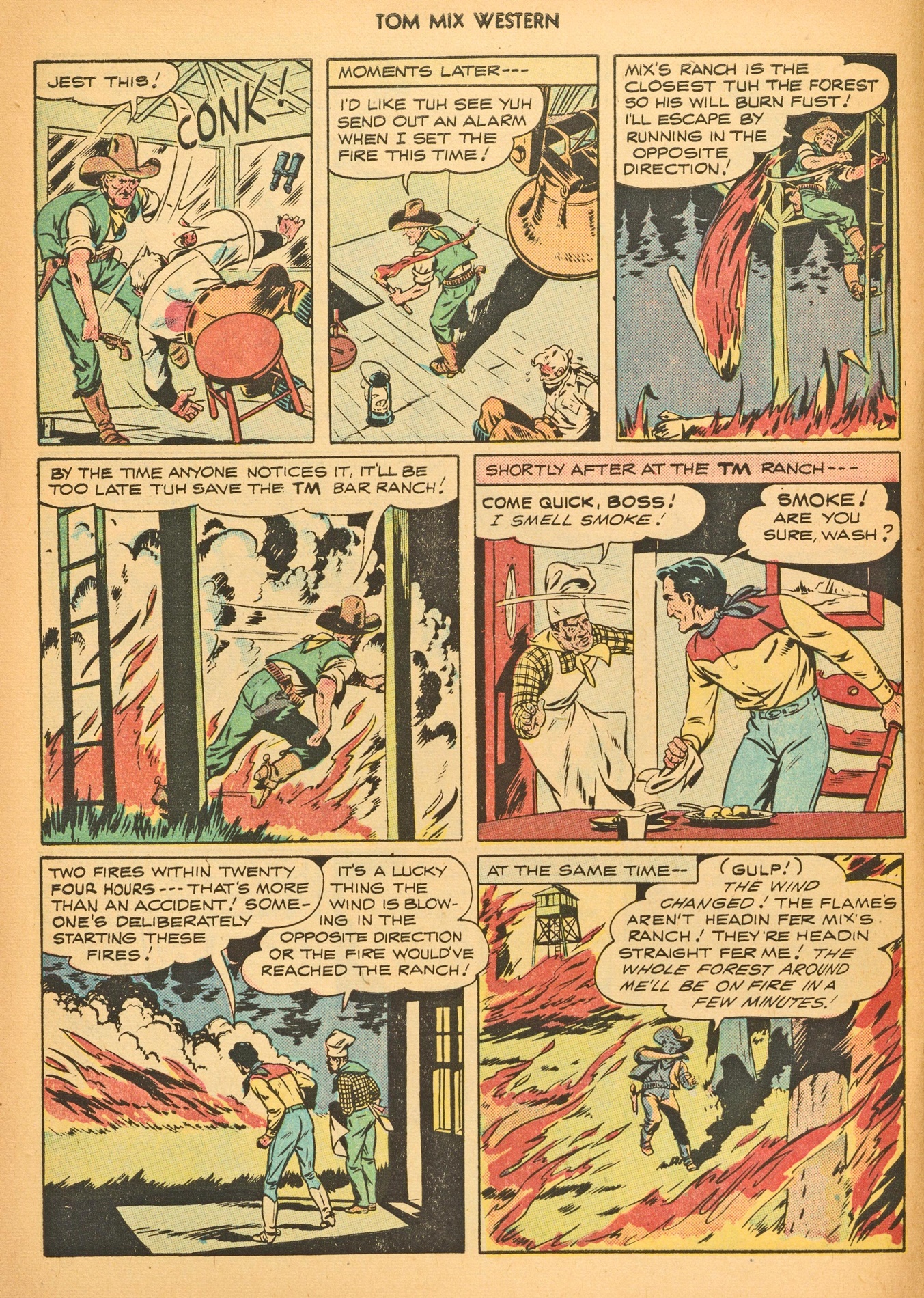Read online Tom Mix Western (1948) comic -  Issue #3 - 8