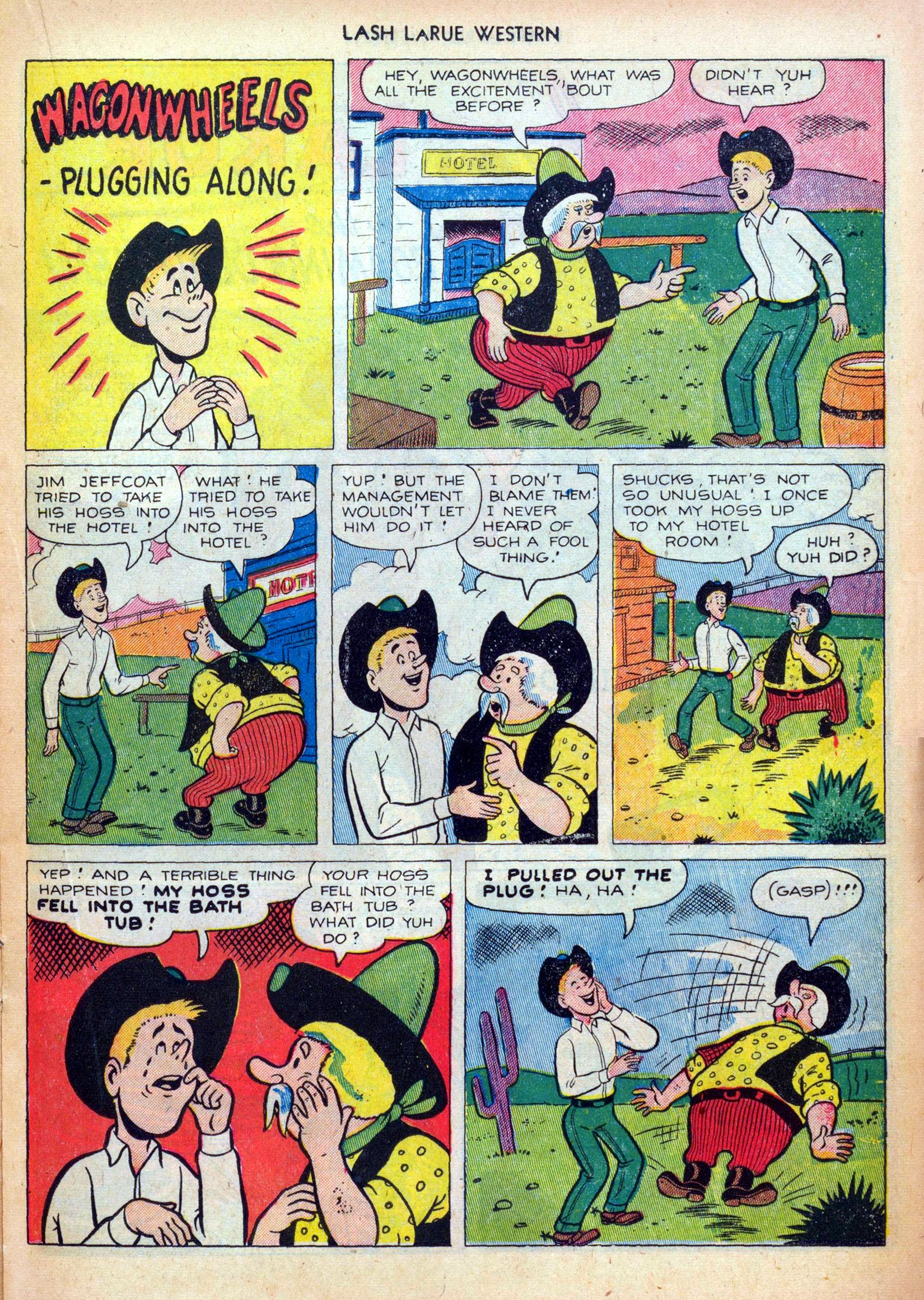 Read online Lash Larue Western (1949) comic -  Issue #28 - 17