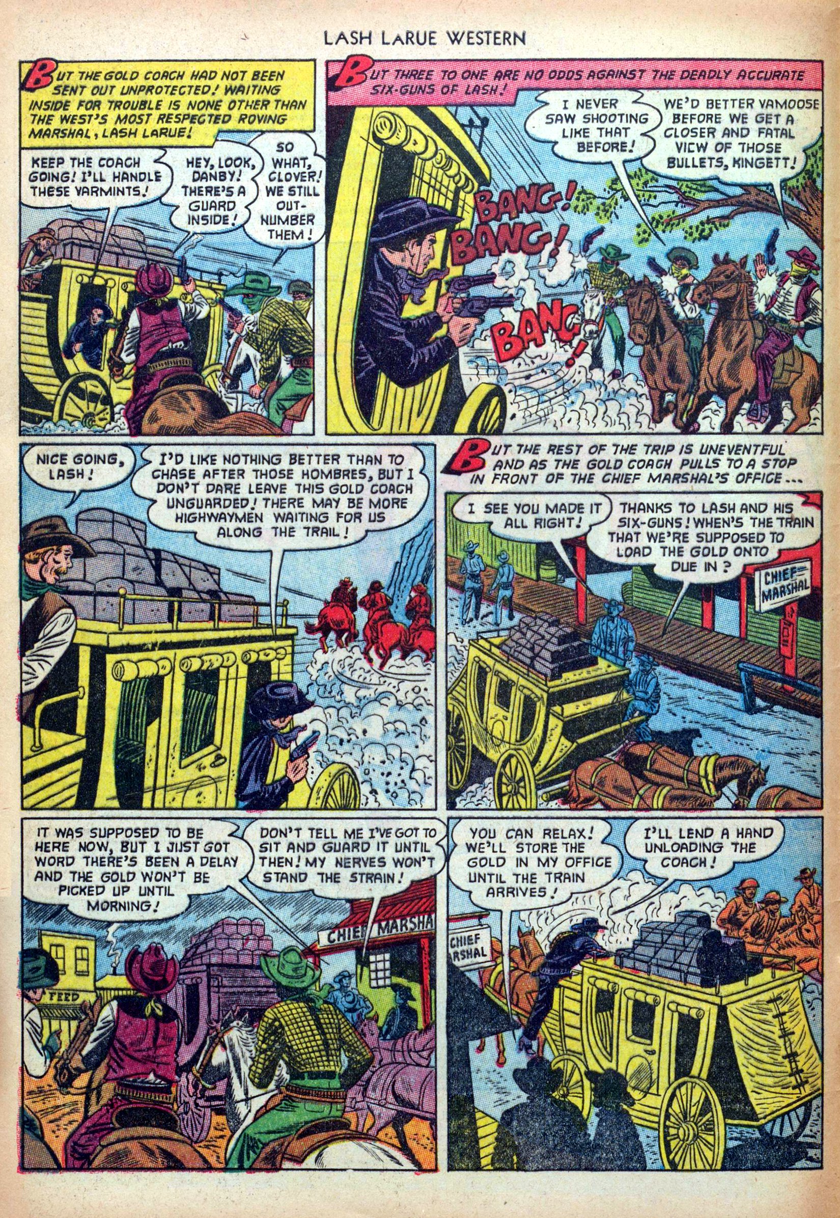 Read online Lash Larue Western (1949) comic -  Issue #33 - 4