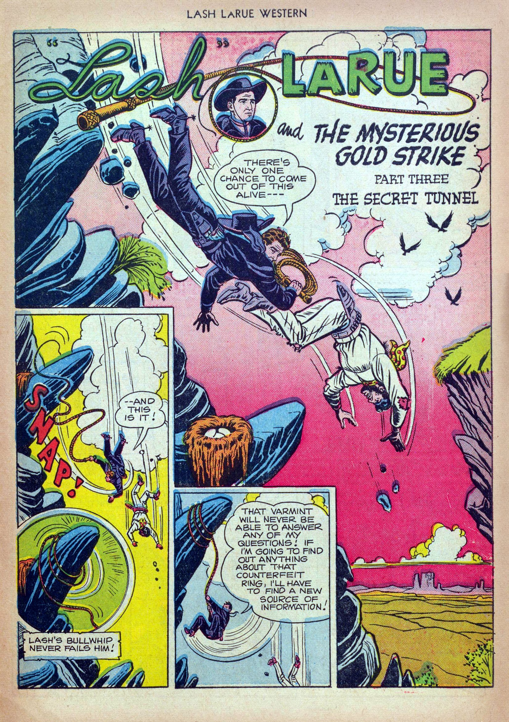Read online Lash Larue Western (1949) comic -  Issue #13 - 27