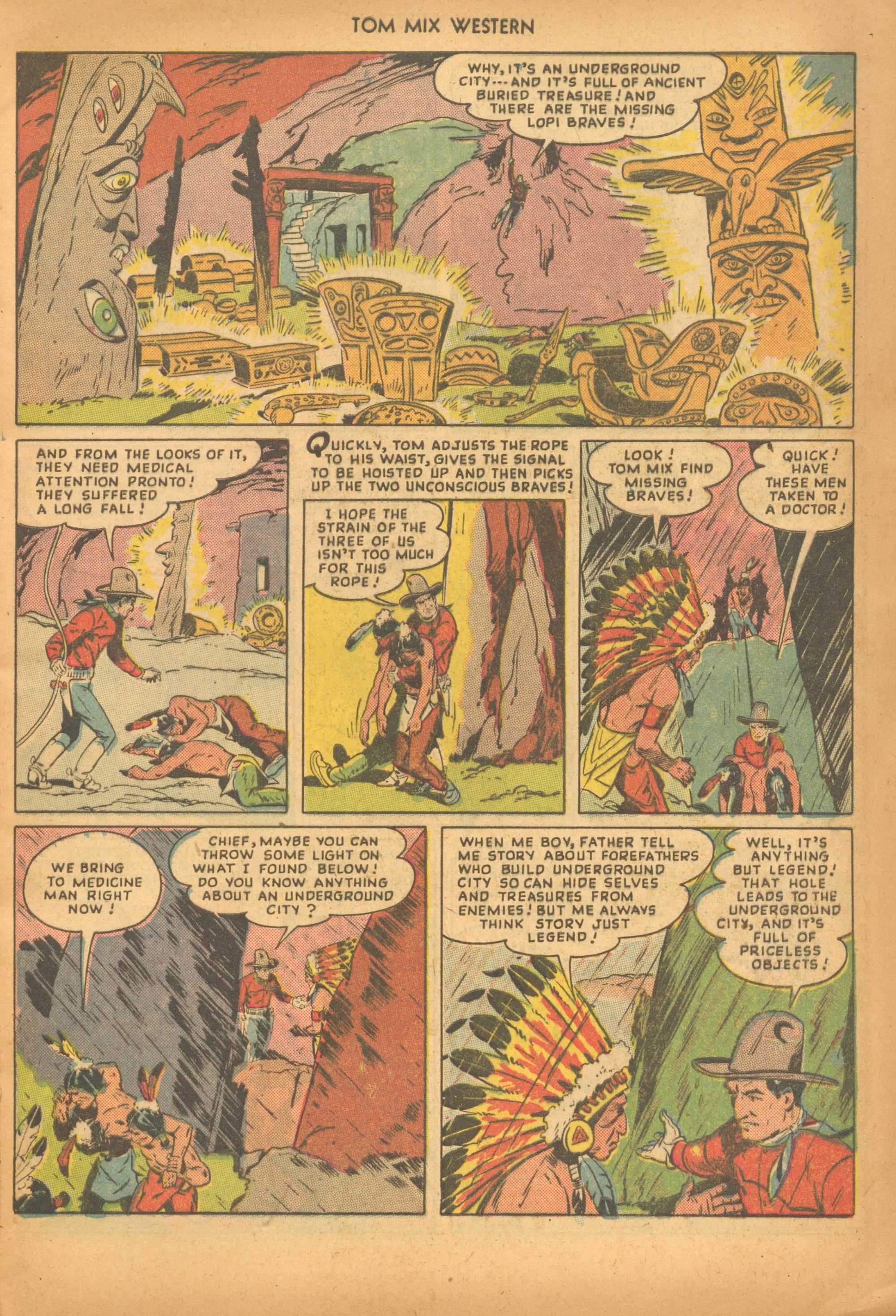 Read online Tom Mix Western (1948) comic -  Issue #20 - 5