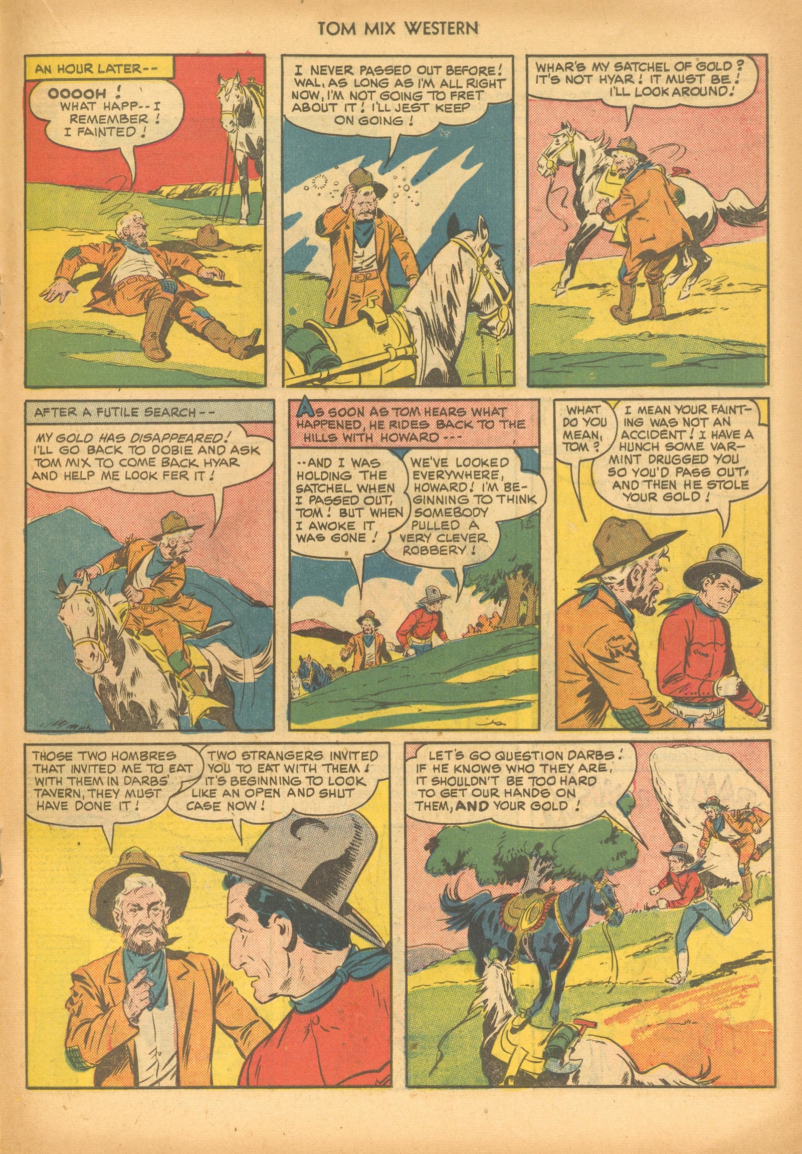 Read online Tom Mix Western (1948) comic -  Issue #30 - 19