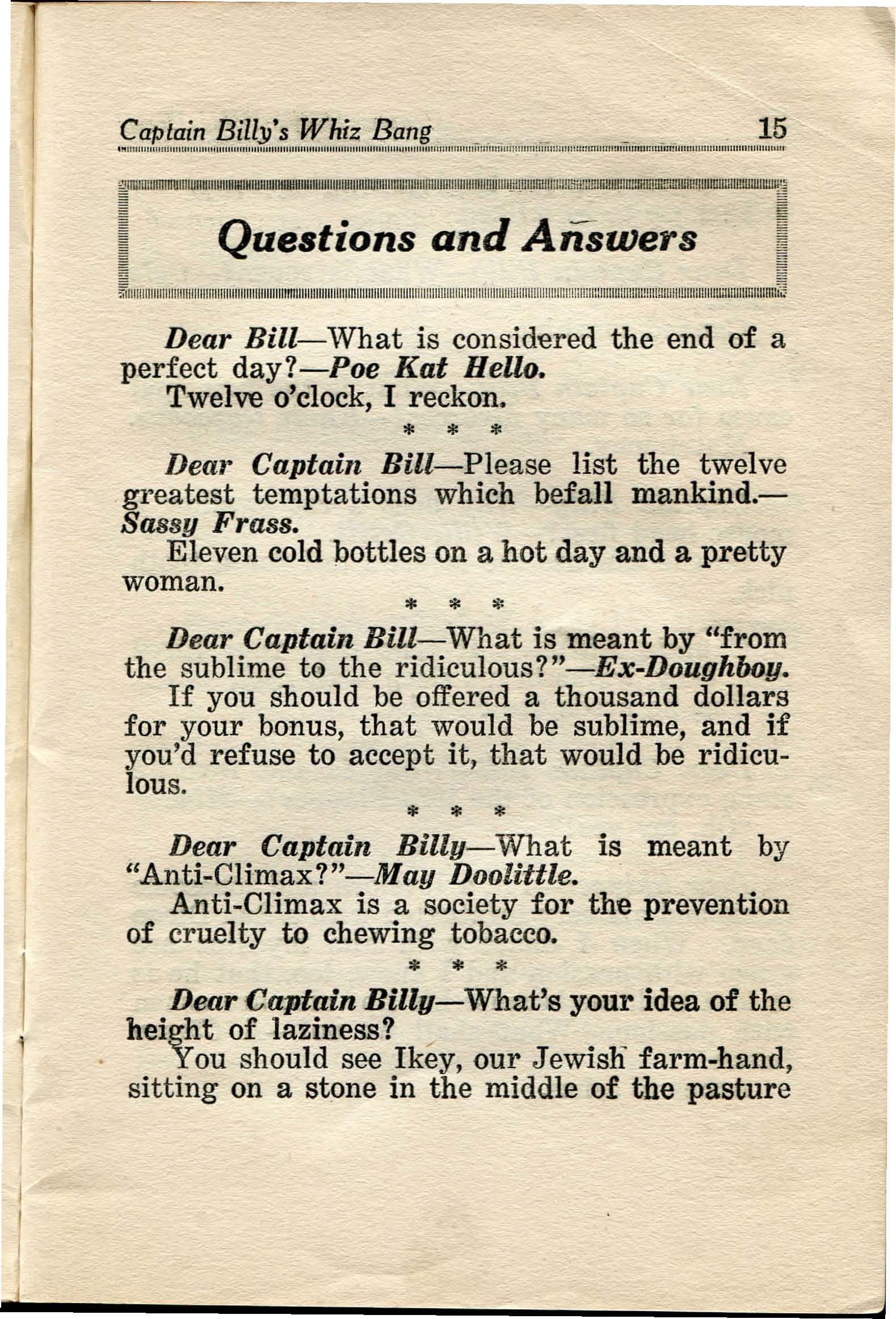 Read online Captain Billy's Whiz Bang comic -  Issue #35 - 17