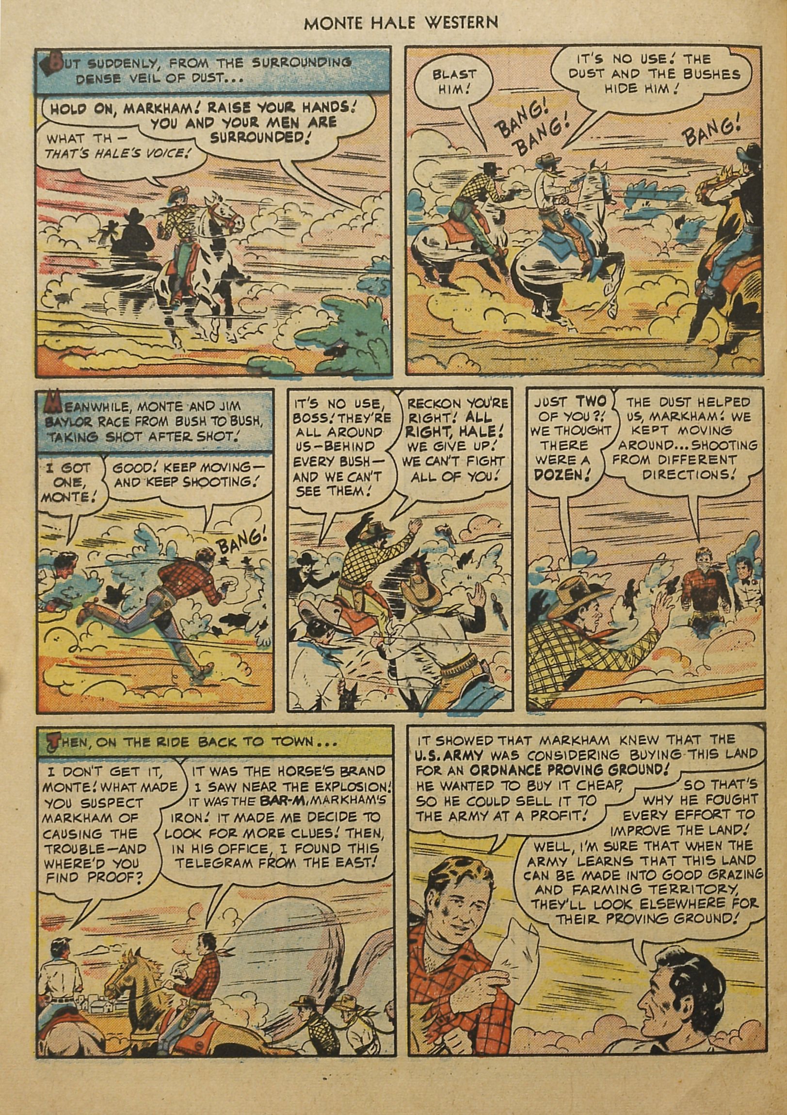 Read online Monte Hale Western comic -  Issue #52 - 32