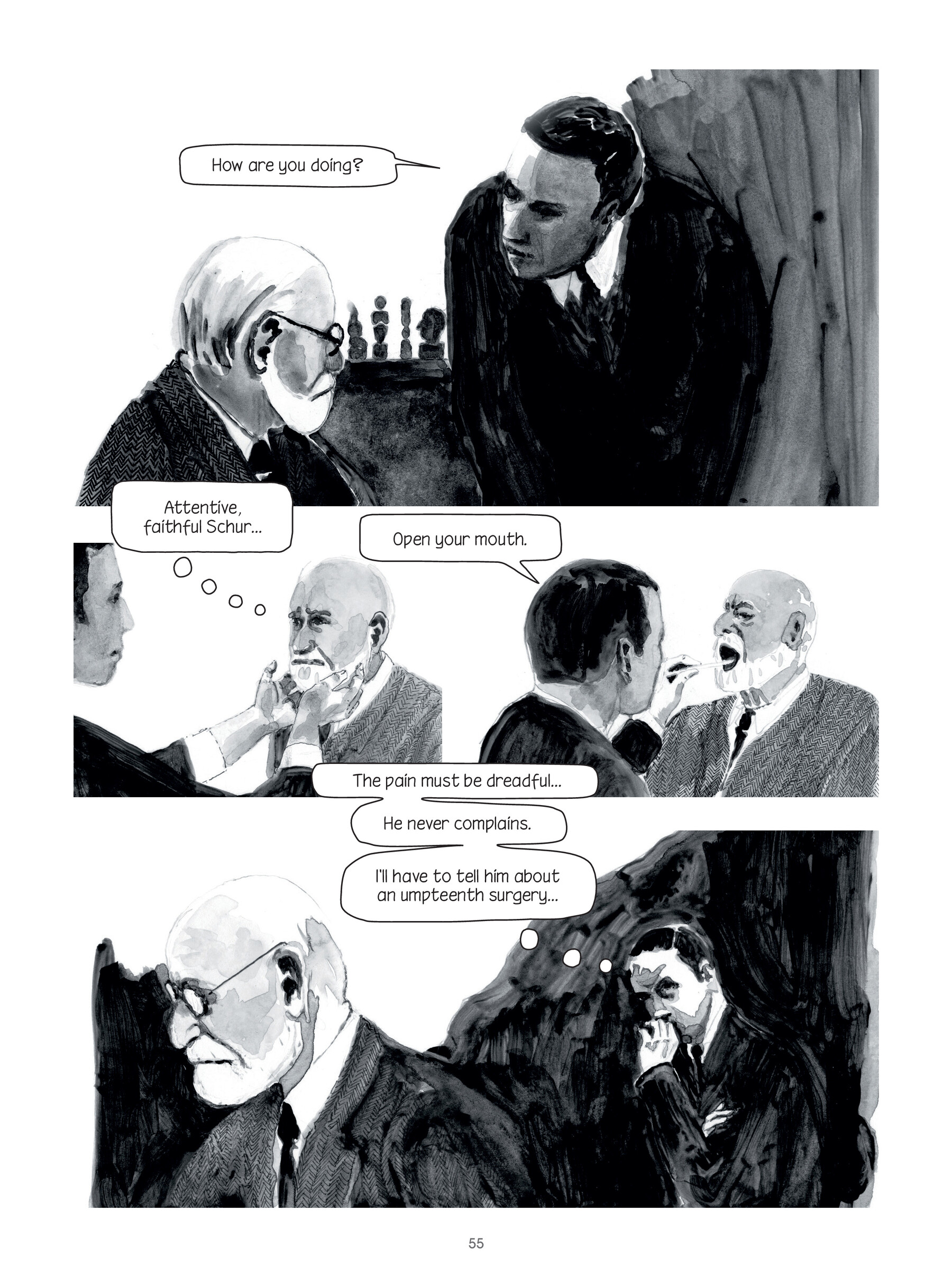Read online Through Clouds of Smoke: Freud's Final Days comic -  Issue # TPB - 55