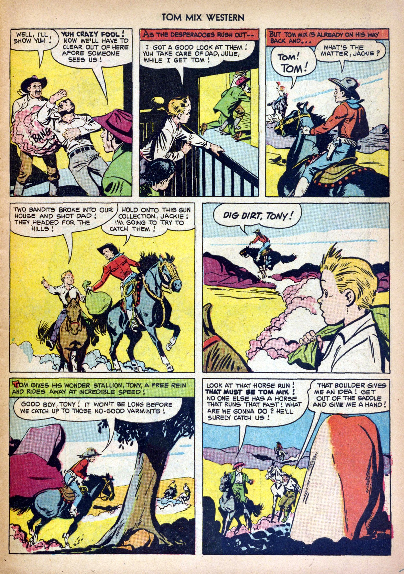 Read online Tom Mix Western (1948) comic -  Issue #58 - 7