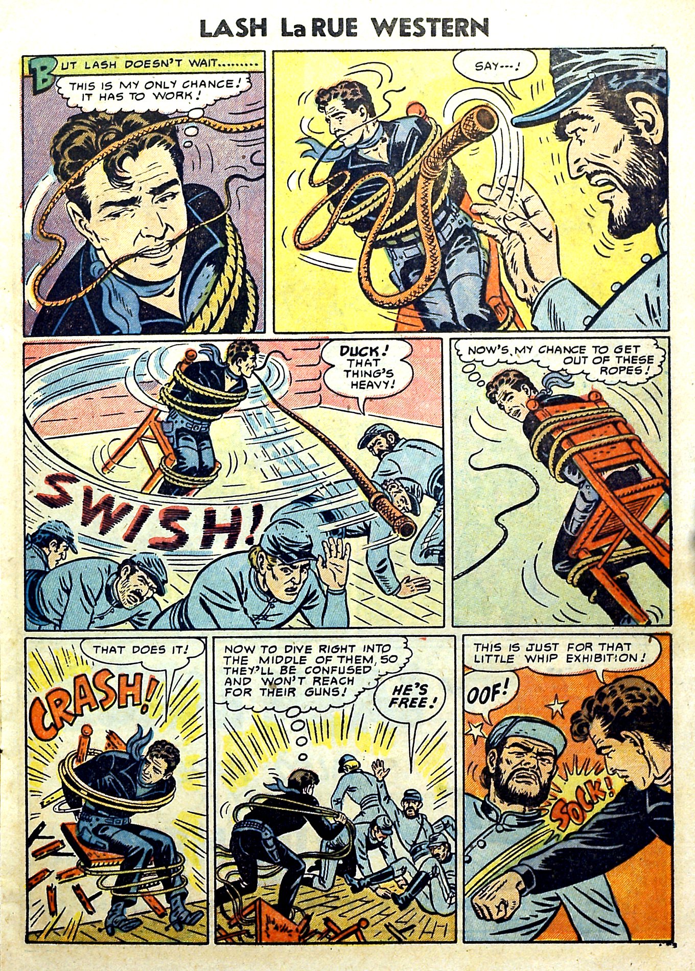 Read online Lash Larue Western (1949) comic -  Issue #51 - 17