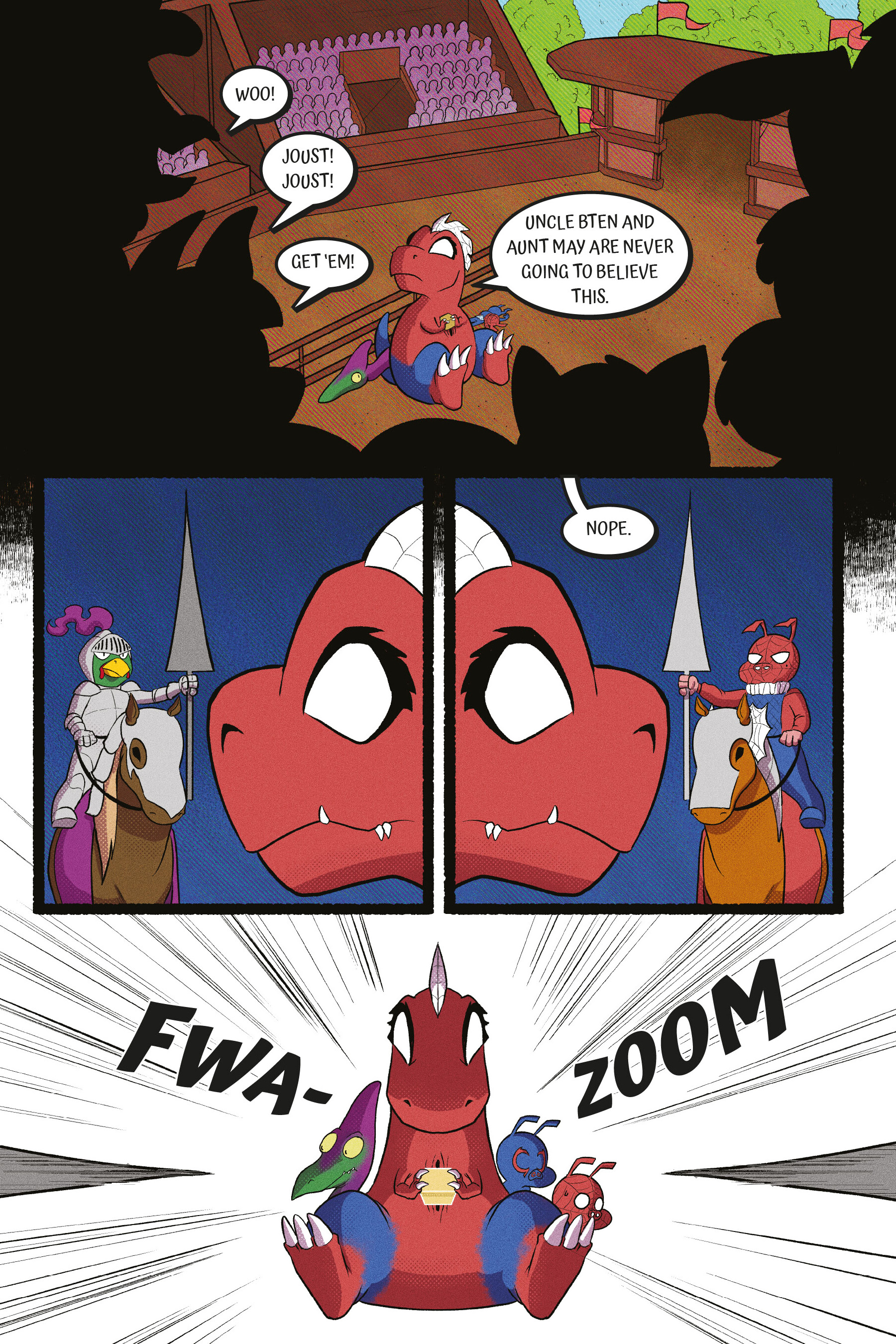 Read online Spider-Ham: A Pig in Time comic -  Issue # TPB - 44
