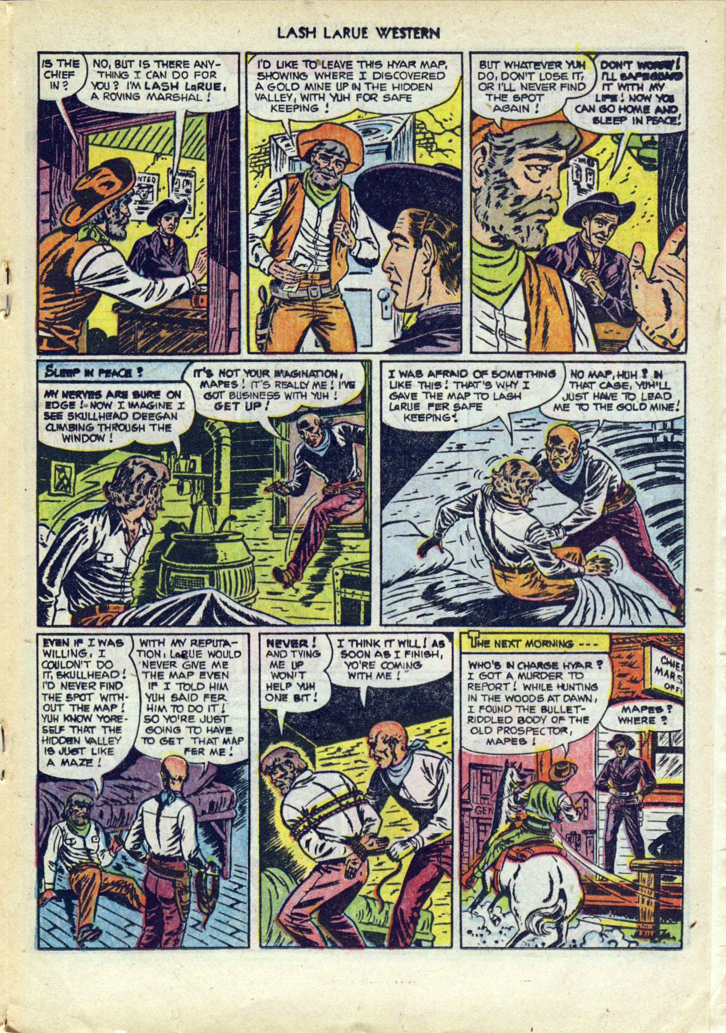 Read online Lash Larue Western (1949) comic -  Issue #29 - 19