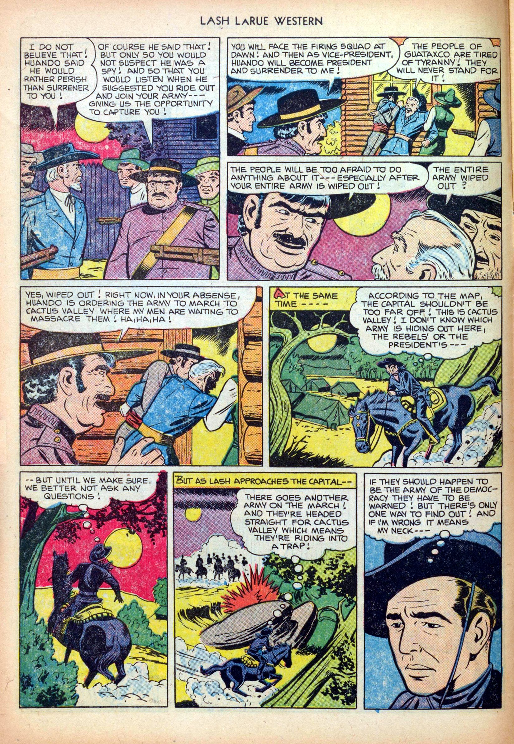Read online Lash Larue Western (1949) comic -  Issue #26 - 6