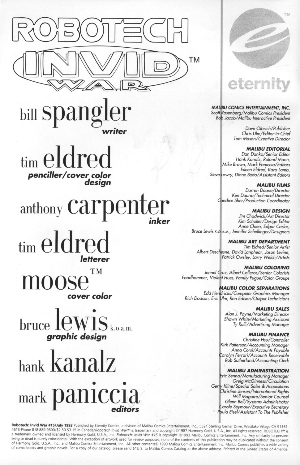 Read online Robotech: Invid War comic -  Issue #15 - 2