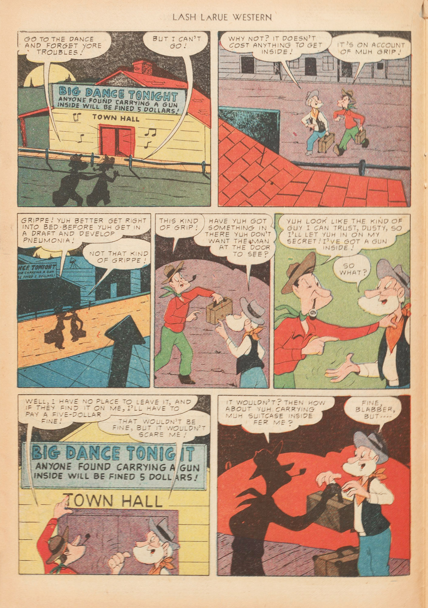 Read online Lash Larue Western (1949) comic -  Issue #10 - 18