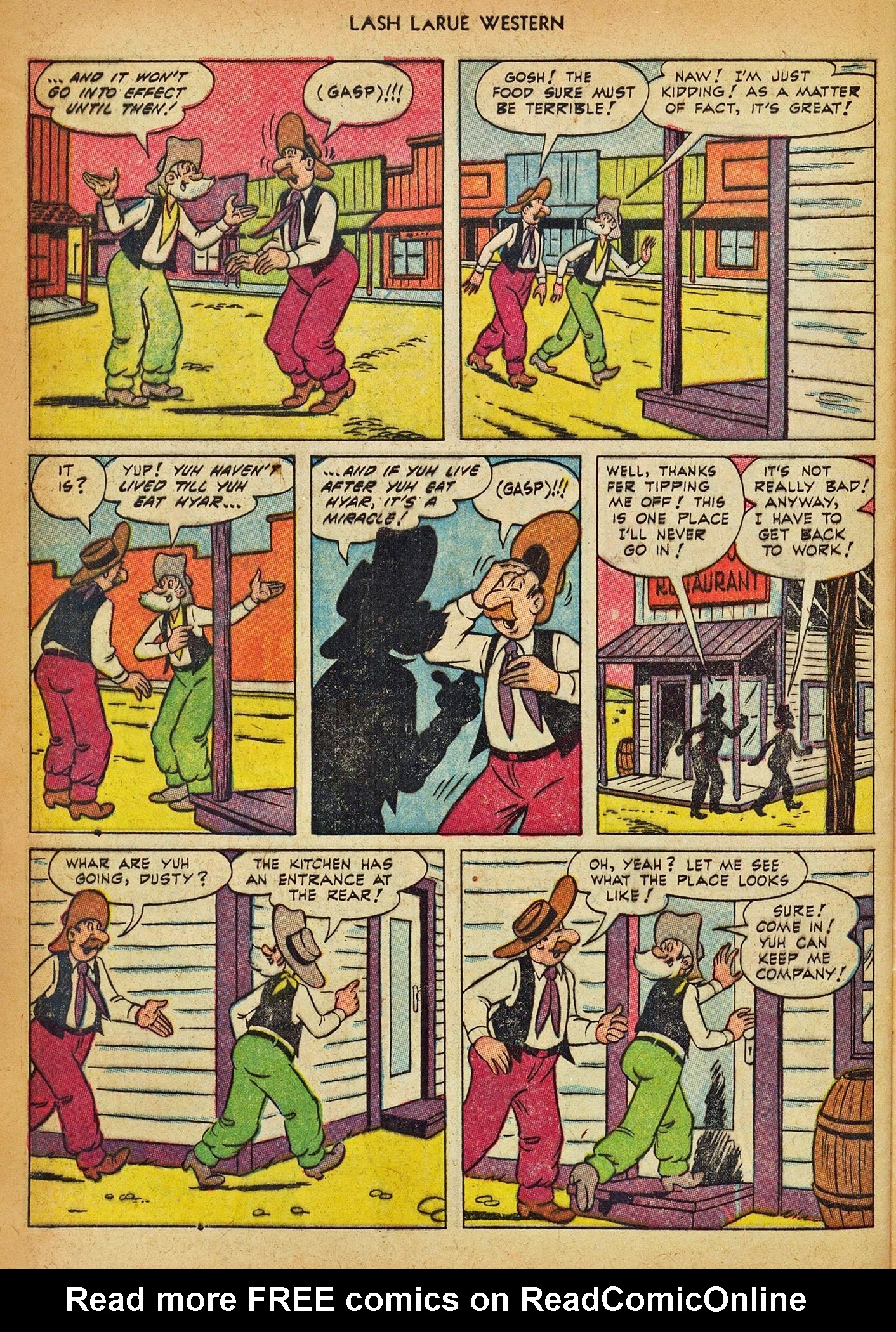 Read online Lash Larue Western (1949) comic -  Issue #42 - 32